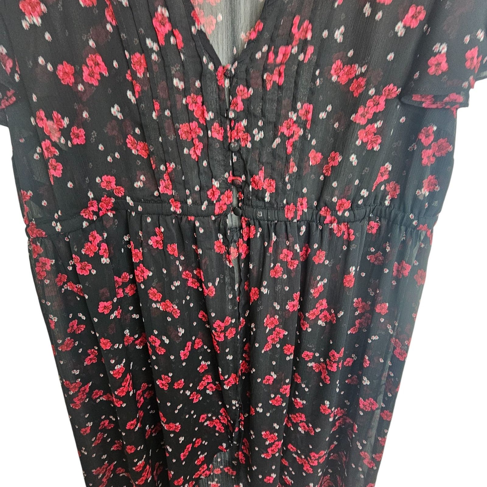 Torrid Torrid Women Floral Hilo Tunic Top Plus Size 2X Whimsygoth Size XXL / US 16-18 / IT 52-54 - 4 Thumbnail