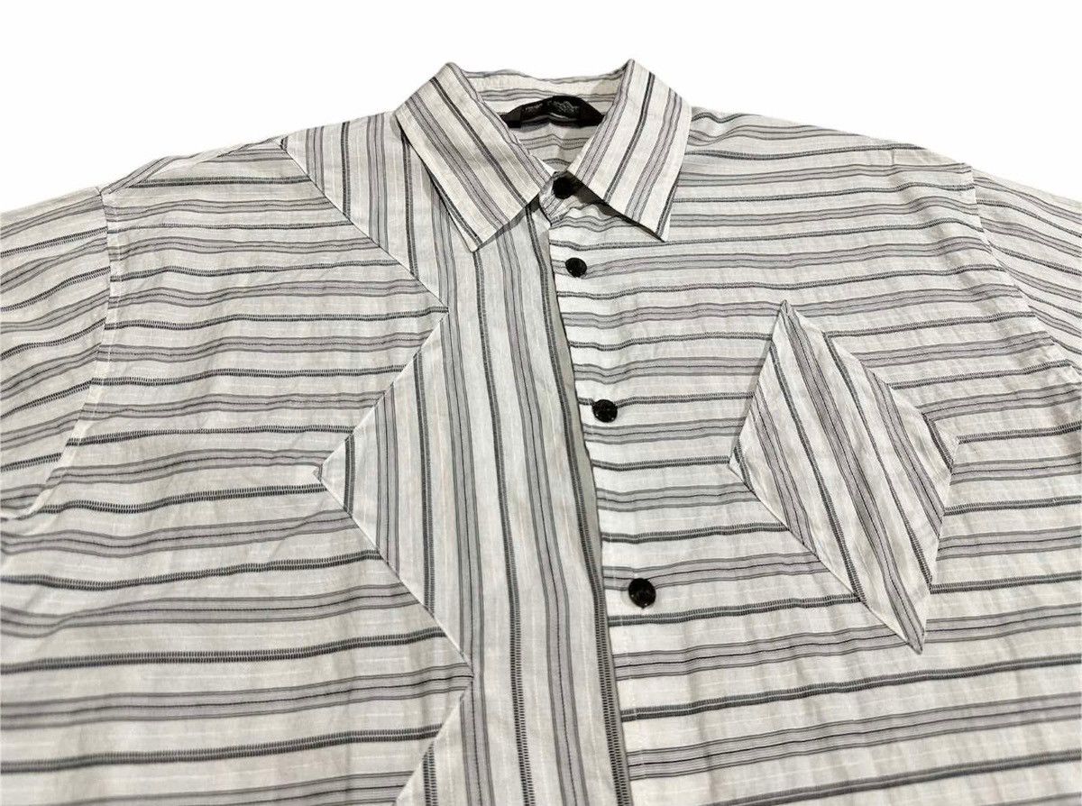 Kansai Yamamoto 🔥Vintage Kansai Profumo Shirt Multi Striped Size US L / EU 52-54 / 3 - 4 Thumbnail