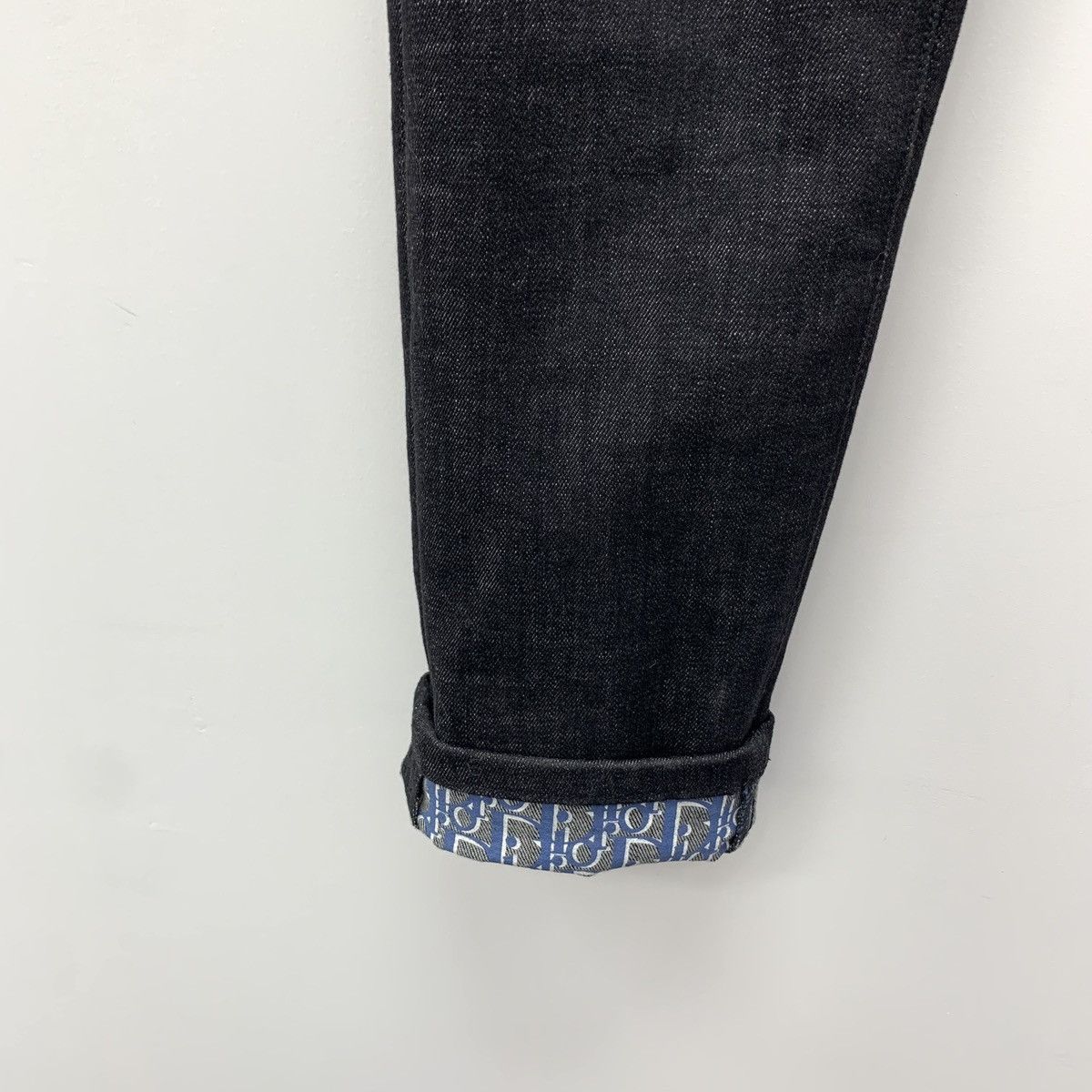 Dior Dior Grey Inner All-over Logo Print Denim Casual Pants K26WX Size 28" / US 6 / IT 42 - 5 Thumbnail