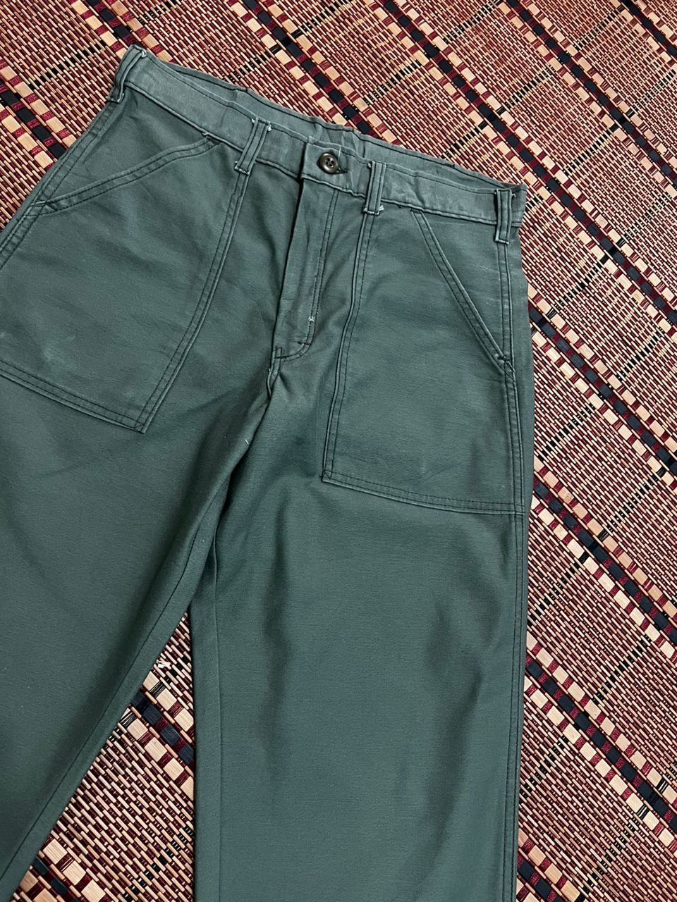Japanese Brand Gung Ho Baker Pants Green Army Size US 31 - 2 Thumbnail