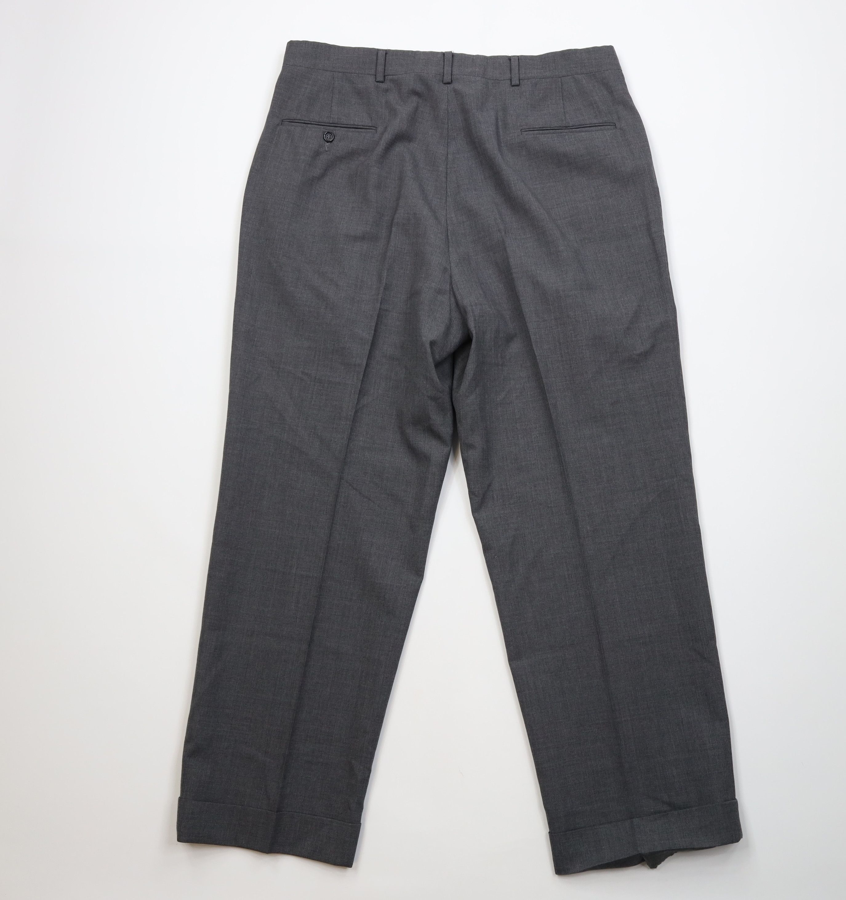 Vintage Vintage 90s Streetwear Pleated Wide Leg Chino Pants Gray USA Size US 36 / EU 52 - 10 Thumbnail