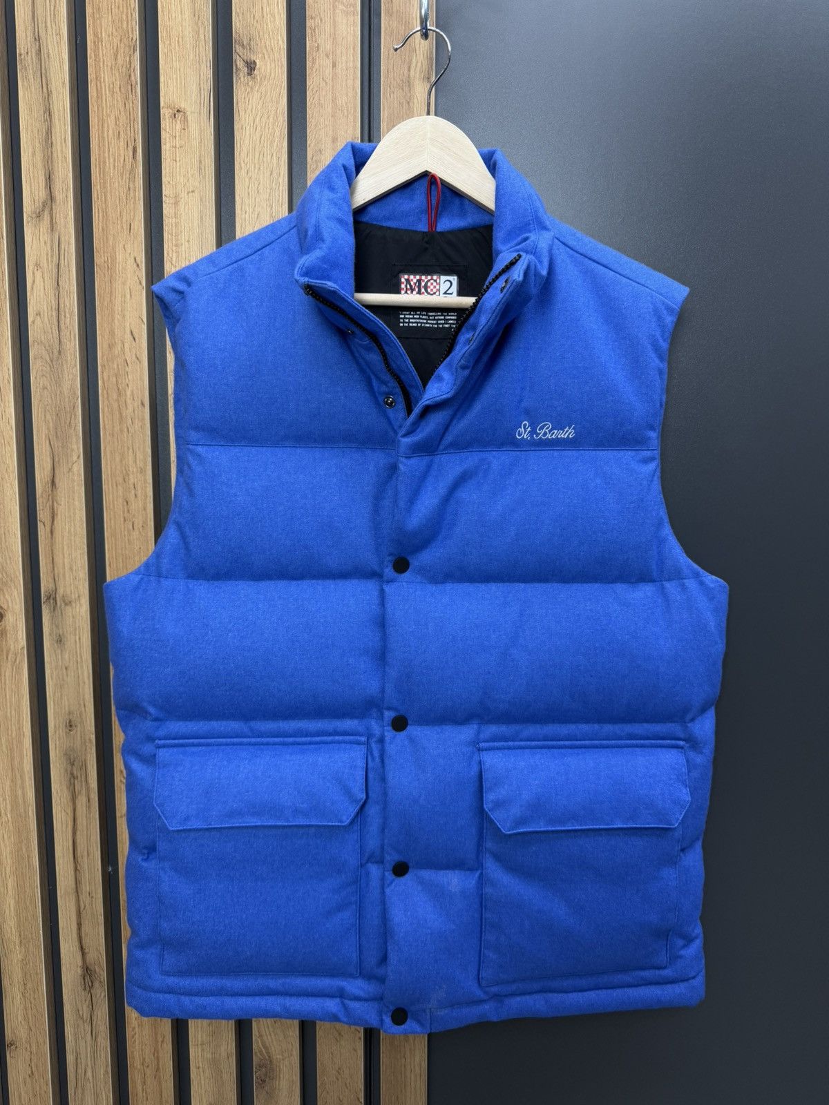 MC2 Saint Barth MC2 Saint Barth Down Padded Wool Vest Size L Size US L / EU 52-54 / 3 - 1 Thumbnail
