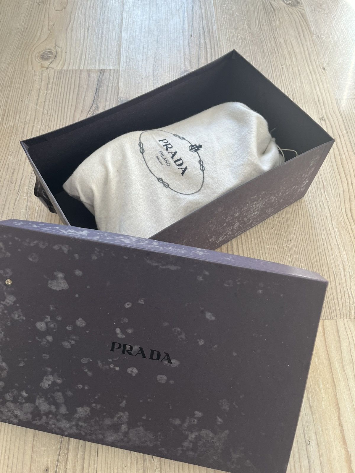 Prada Prada Women’s Flat Round Toe Lace-Up Loafer Shoes – Black Size US 6.5 / IT 36.5 - 12 Thumbnail