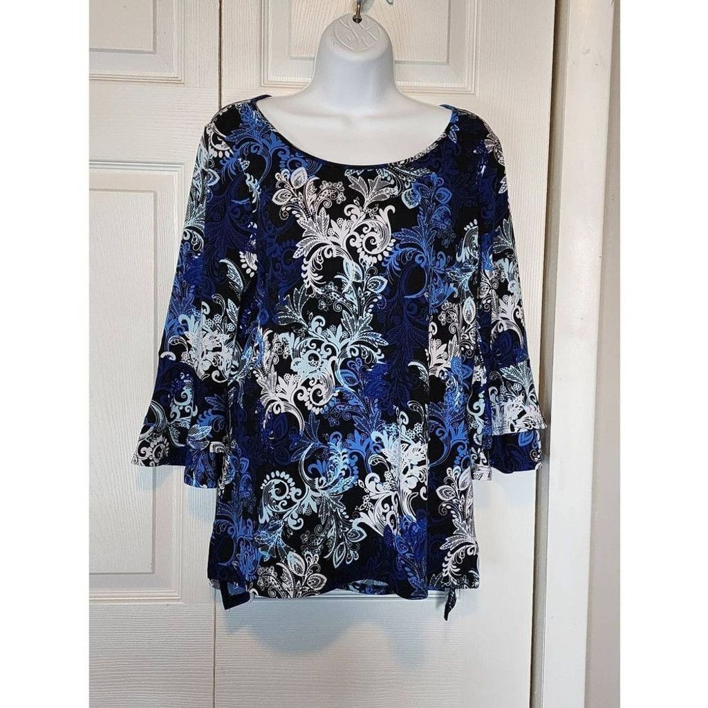 Other Blue Paisly top Size L / US 10 / IT 46 - 1 Thumbnail