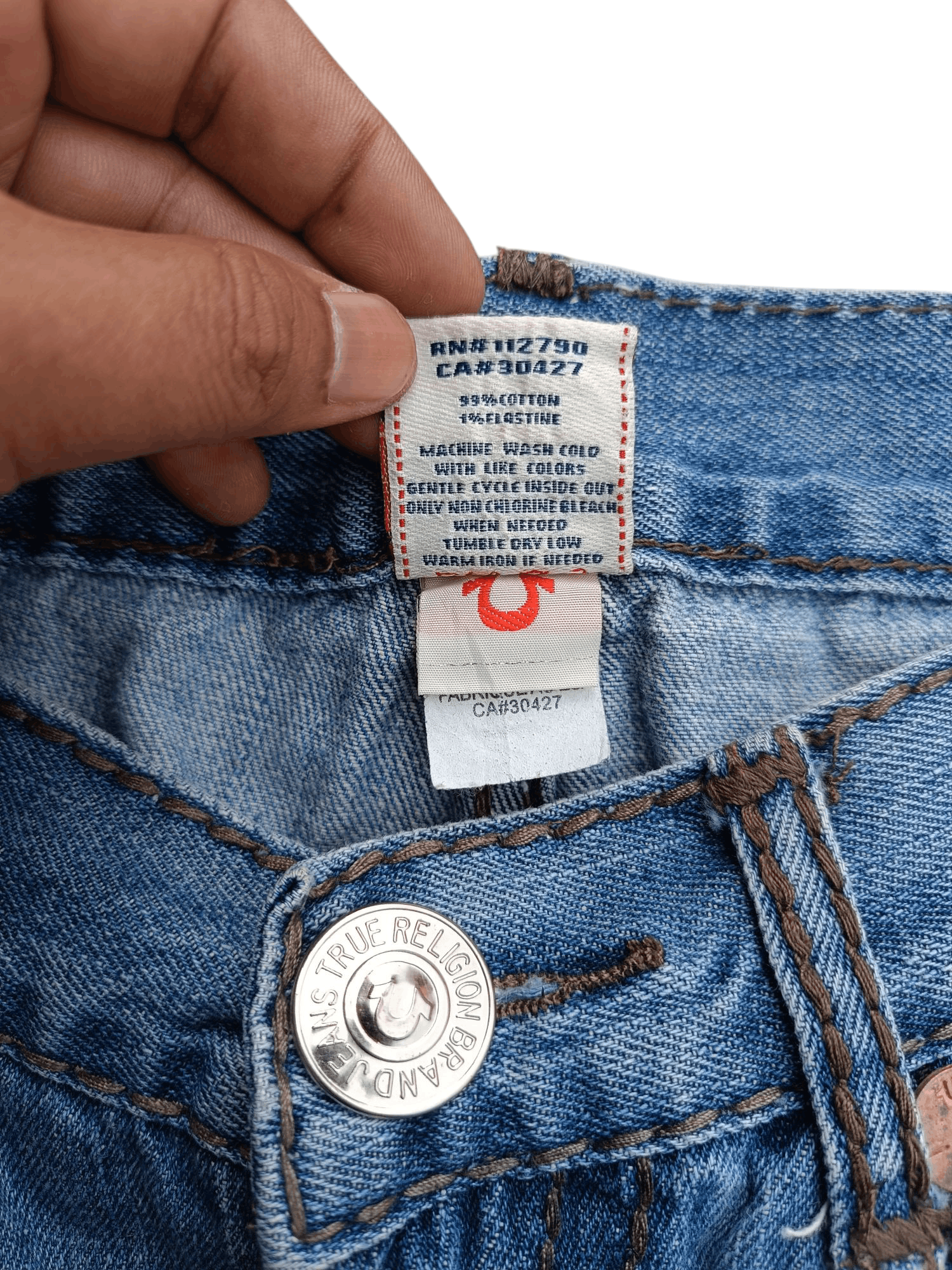 True Religion True Religion Joey Super T Distressed Baggy Denim TR020 Size US 36 / EU 52 - 12 Thumbnail