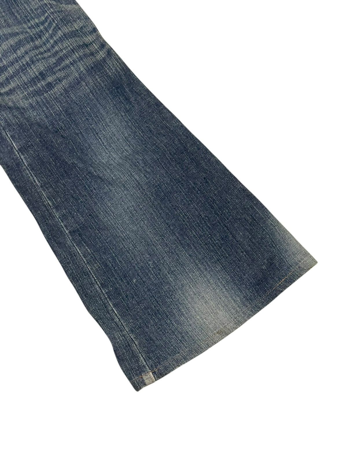 Comme des Garcons Flare Jeans Vienus Jean Edwin Distress Stretch Low Rise 2🟦 Size US 28 / EU 44 - 14 Thumbnail