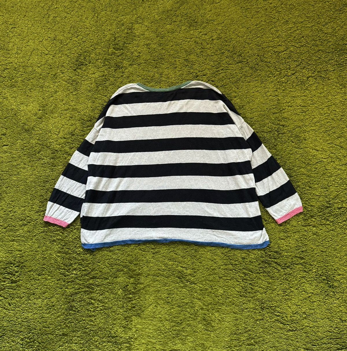 Designer Gudrun Sjoden 100% linen striped sweater Size XL / US 12-14 / IT 48-50 - 2 Thumbnail