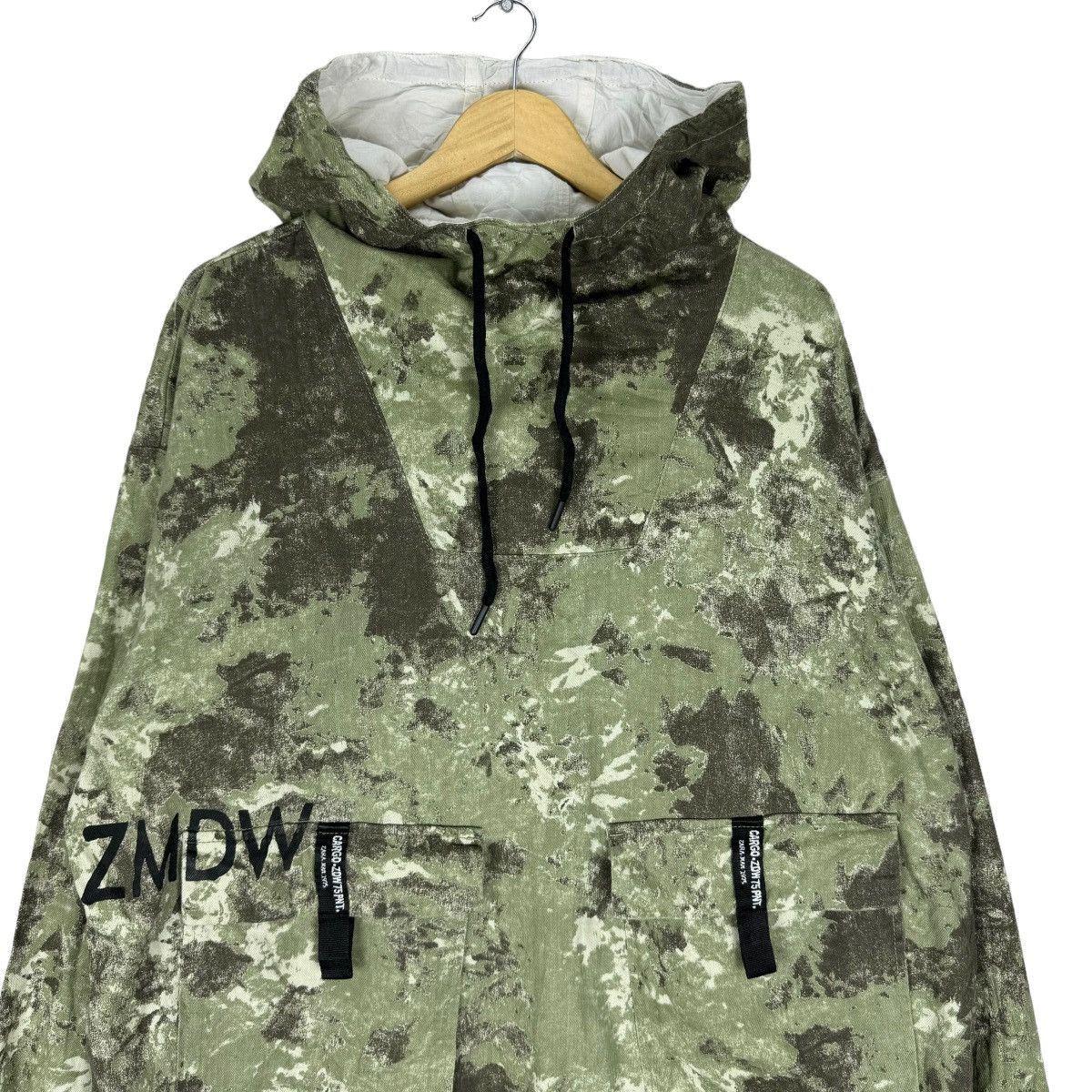 Zara ☀️ZARA ANORAK HOODIE CAMOUFLAGE SWEATER Size US L / EU 52-54 / 3 - 3 Thumbnail