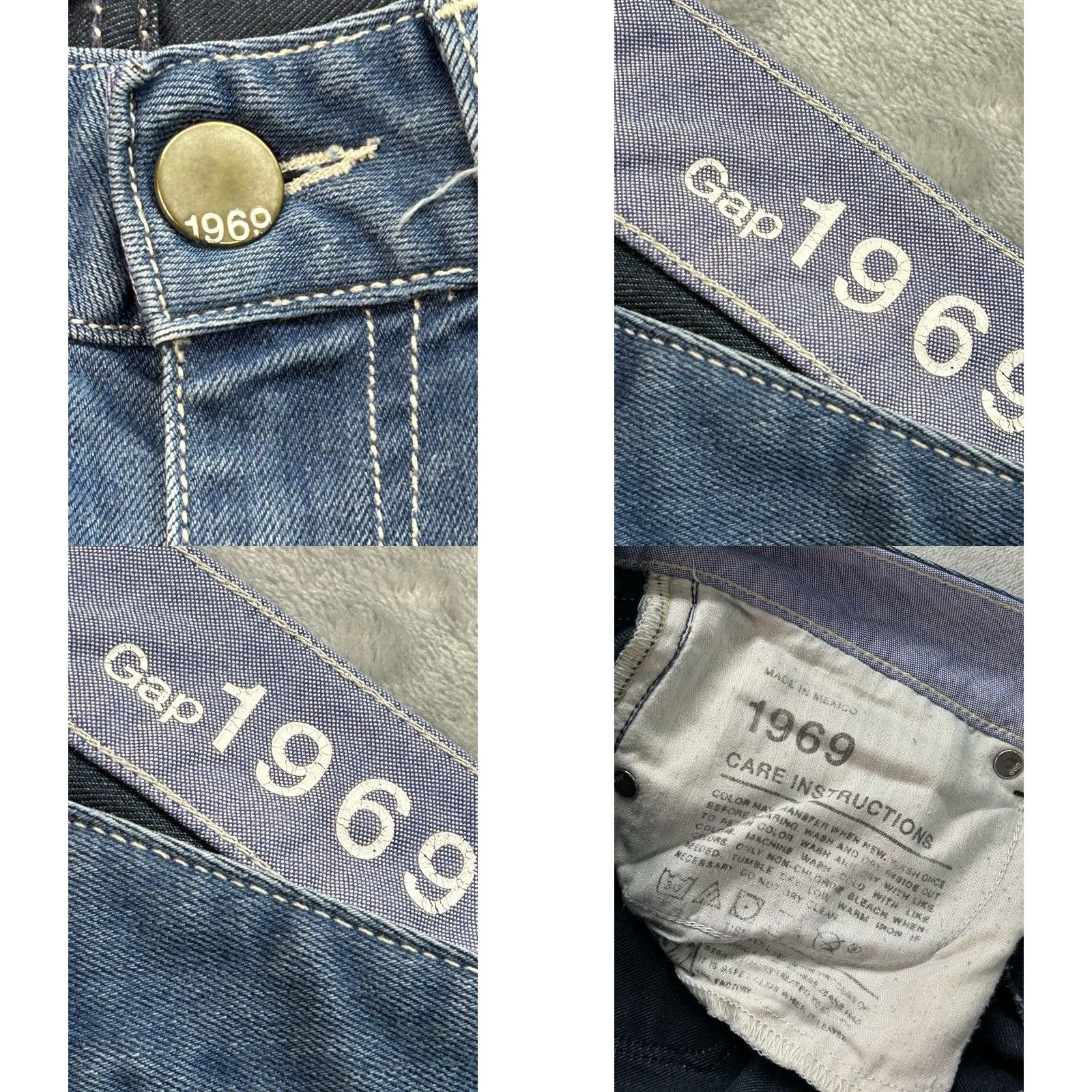 Gap VINTAGE Gap 1969 Y2K Jeans Womens Sz 26/2 Blue Slim Whiskered Straight Low Rise Beach Size 26" / US 2 / IT 38 - 8 Thumbnail