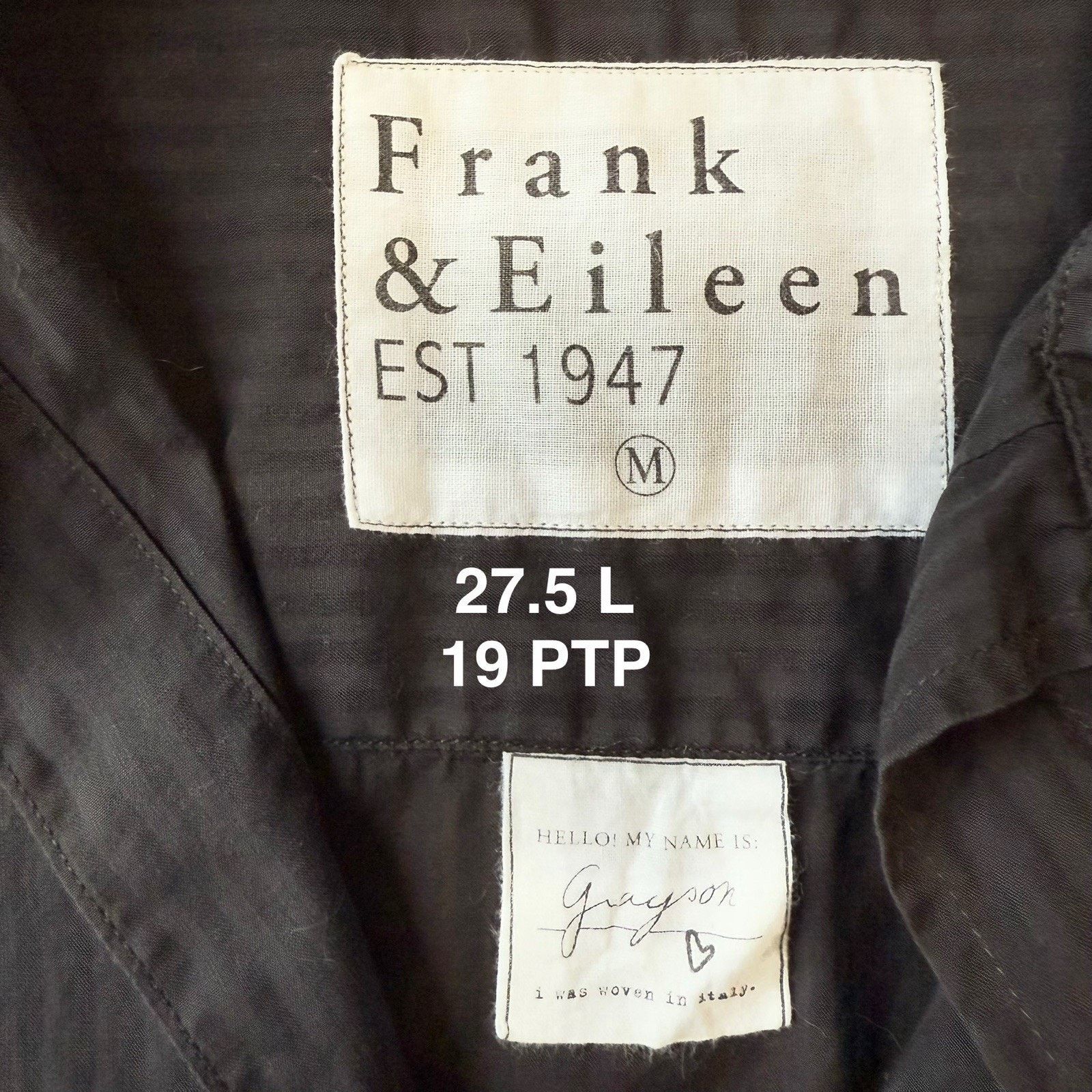 Frank & Eileen Frank & Eileen Shirt Medium Black Striped Greyson Button Up Size M / US 6-8 / IT 42-44 - 6 Thumbnail