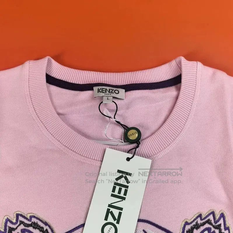 Kenzo Kenzo Pink Tiger Head Long Sleeve Sweater . Size L / US 10 / IT 46 - 4 Thumbnail