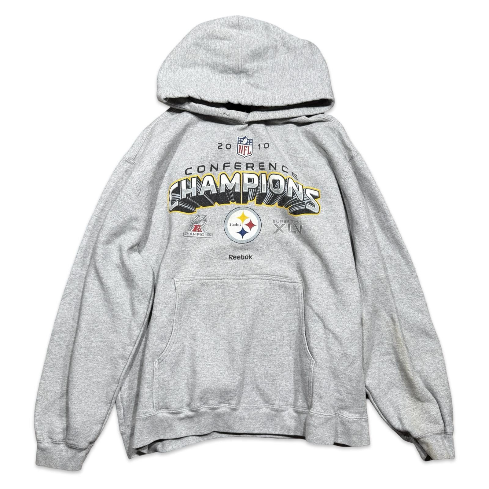 Reebok Reebok Y2K Steelers Conference Champions Heavyweight Hoodie Size US L / EU 52-54 / 3 - 1 Thumbnail