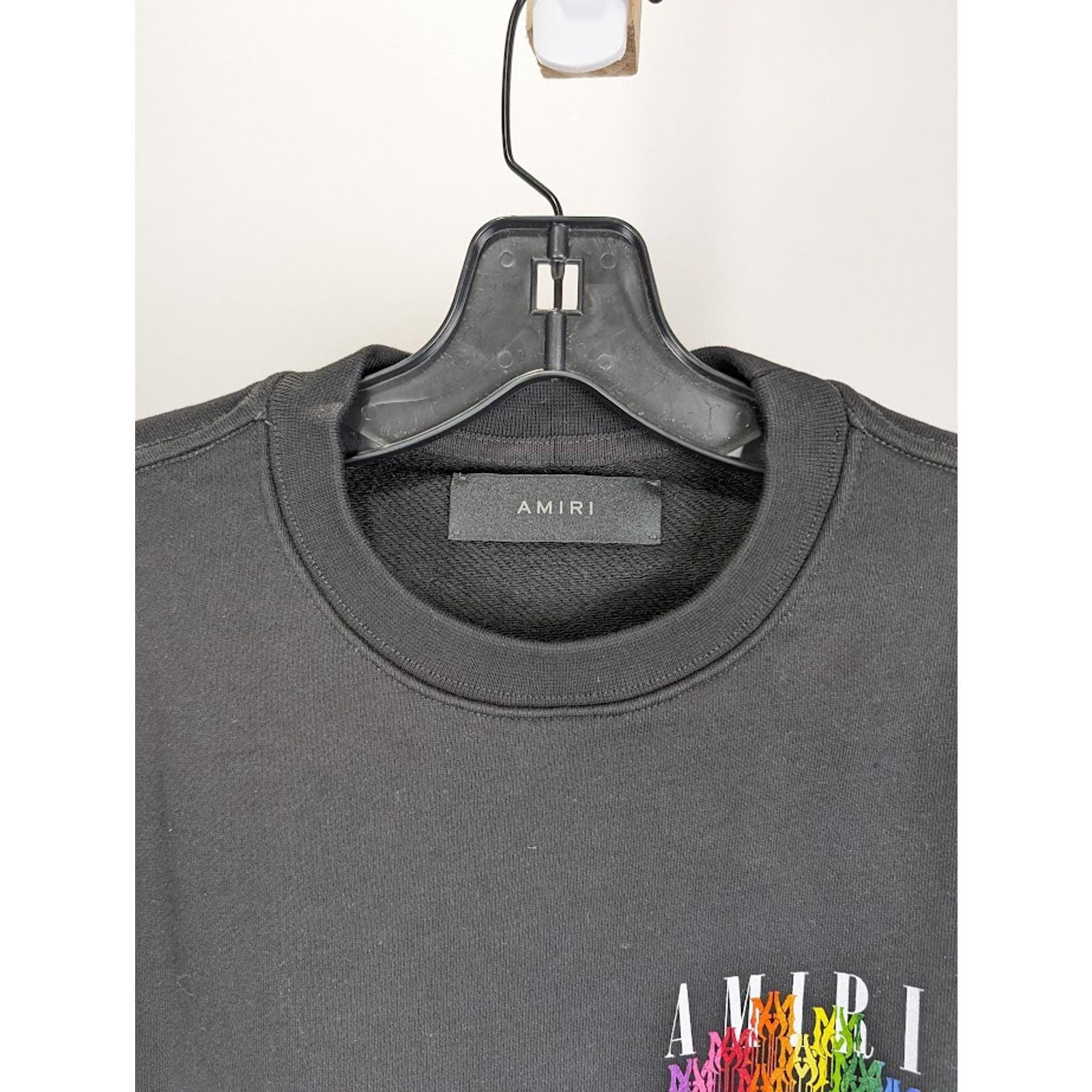 Amiri o1rshd1 Q:2 / MA Drip Collage Crewneck Sweater in Black Size US M / EU 48-50 / 2 - 4 Thumbnail