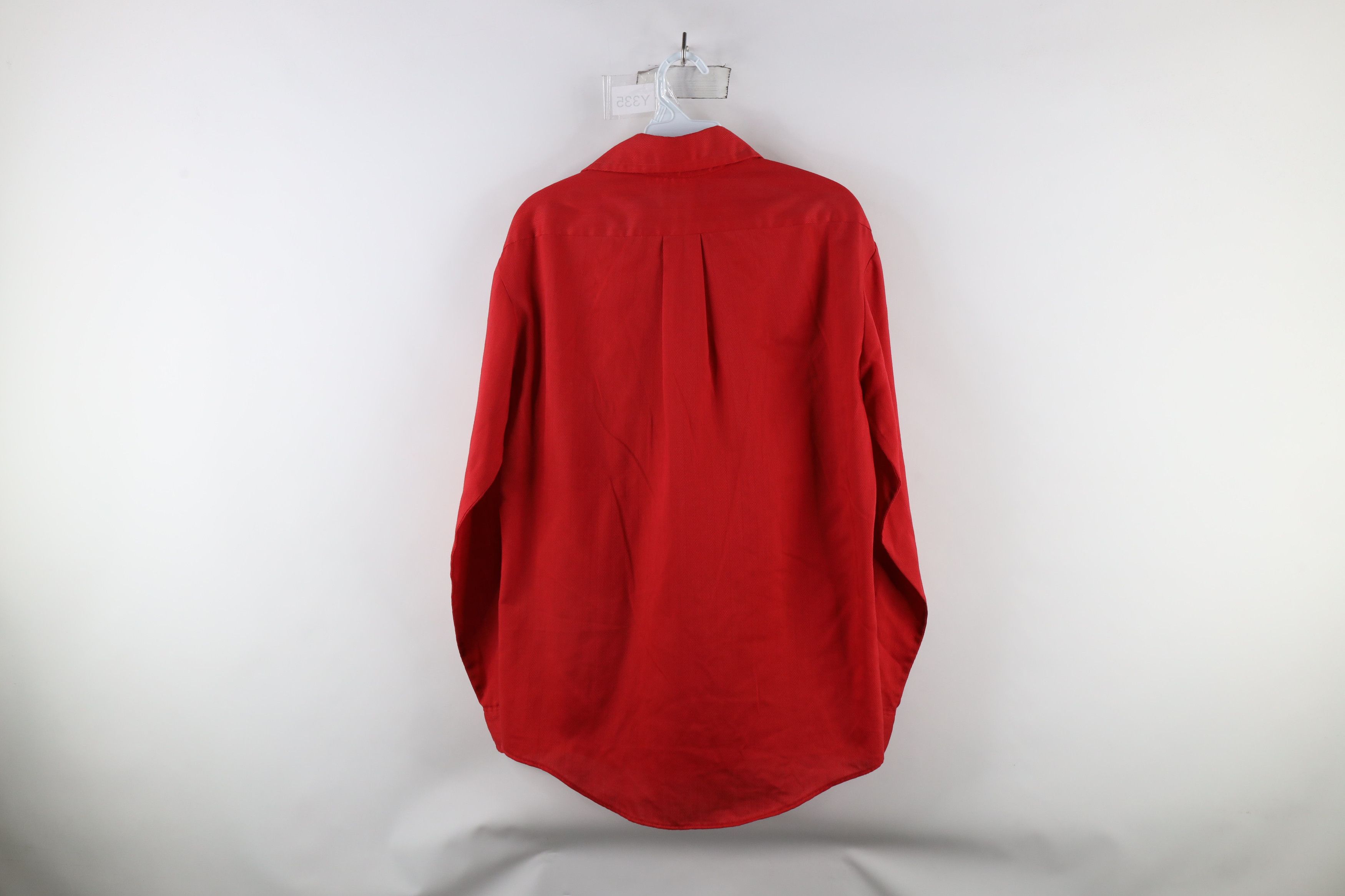 Vintage Vintage 70s Streetwear Collared Button Shirt Red USA Size US M / EU 48-50 / 2 - 7 Thumbnail