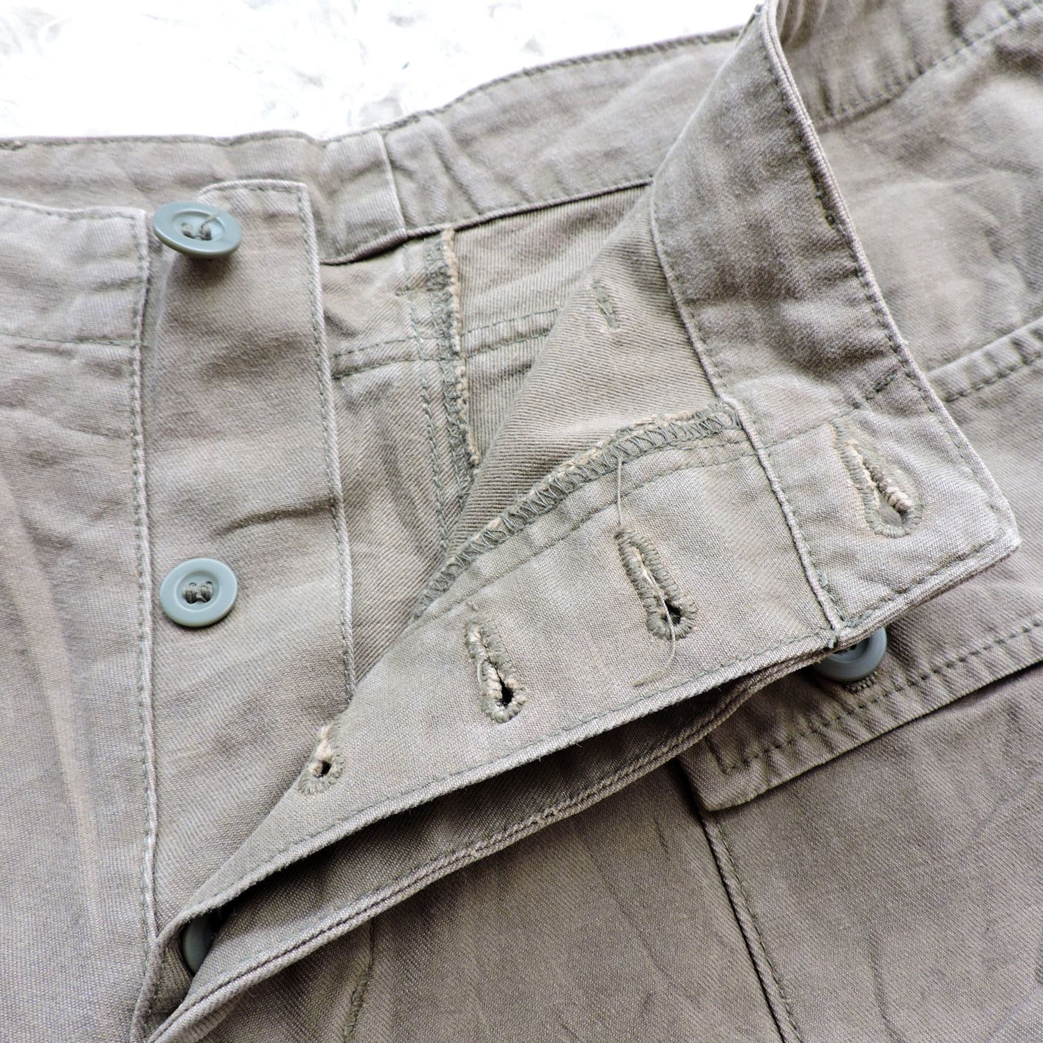 Japanese Brand 60'S TROUSERS COTTON TWILL MONKEY PANTS BY U.S.C., LTD Size US 31 - 7 Thumbnail