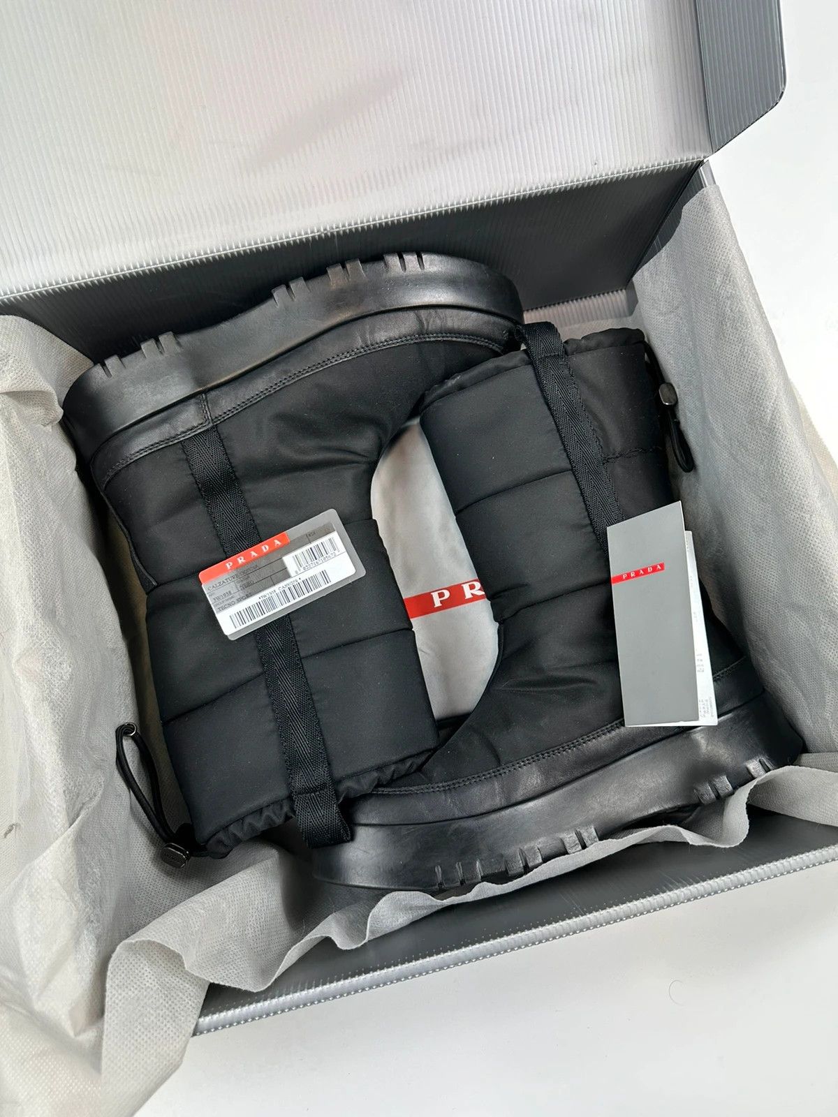 Prada Prada Sport FW1999 Black Moon Boots Ski Snow Chunky Sole Size US 8 / IT 38 - 15 Thumbnail
