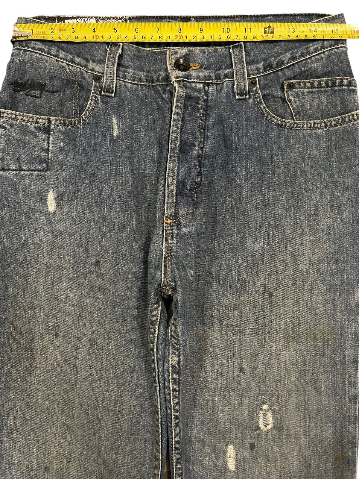 Billabong Vintage 90s Billabong Faded Wash Style Baggy Jeans Size US 30 / EU 46 - 12 Thumbnail
