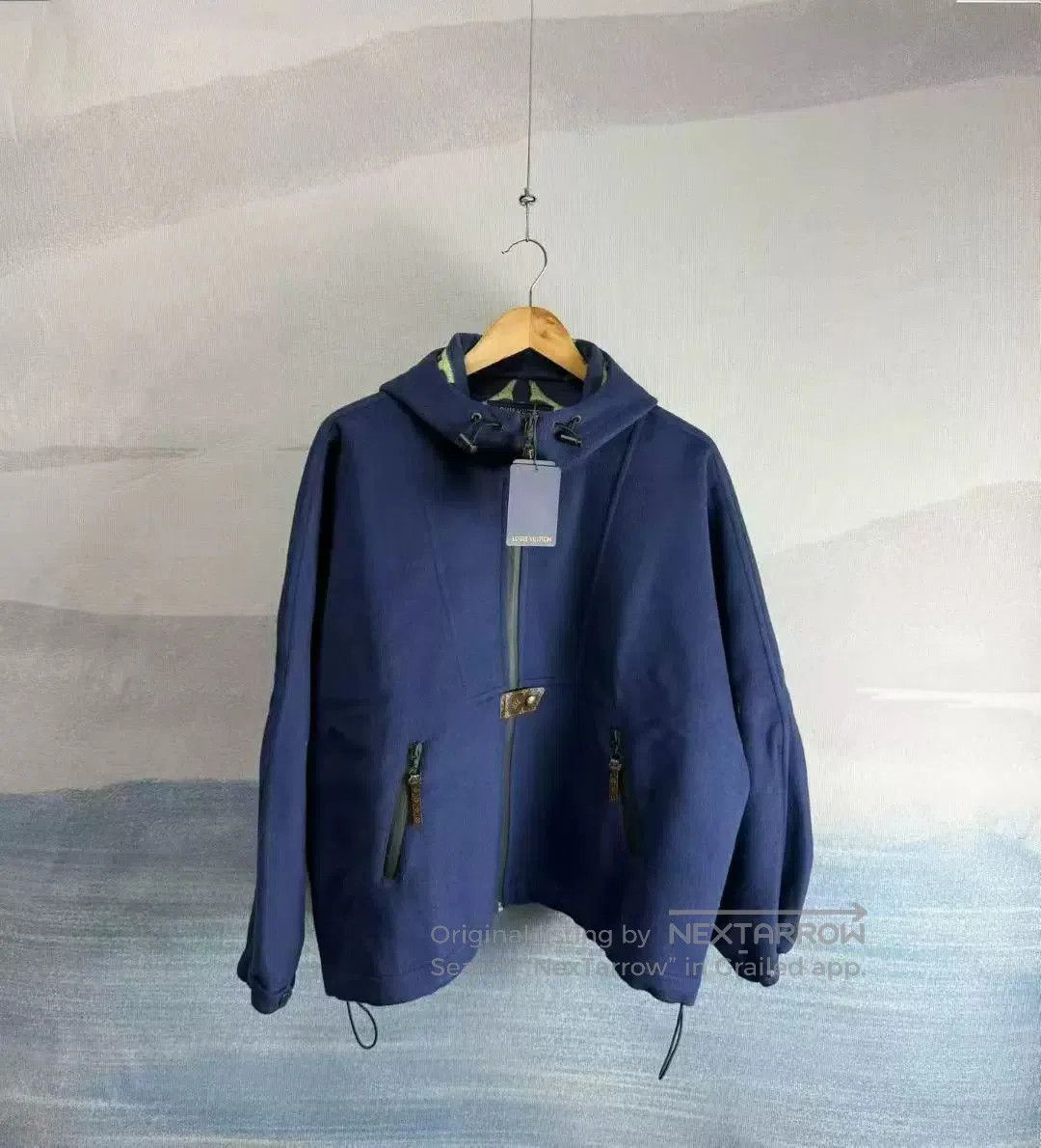 Louis Vuitton louis vuitton blue wool cape coat size 36. Size S / US 4 / IT 40 - 1 Thumbnail