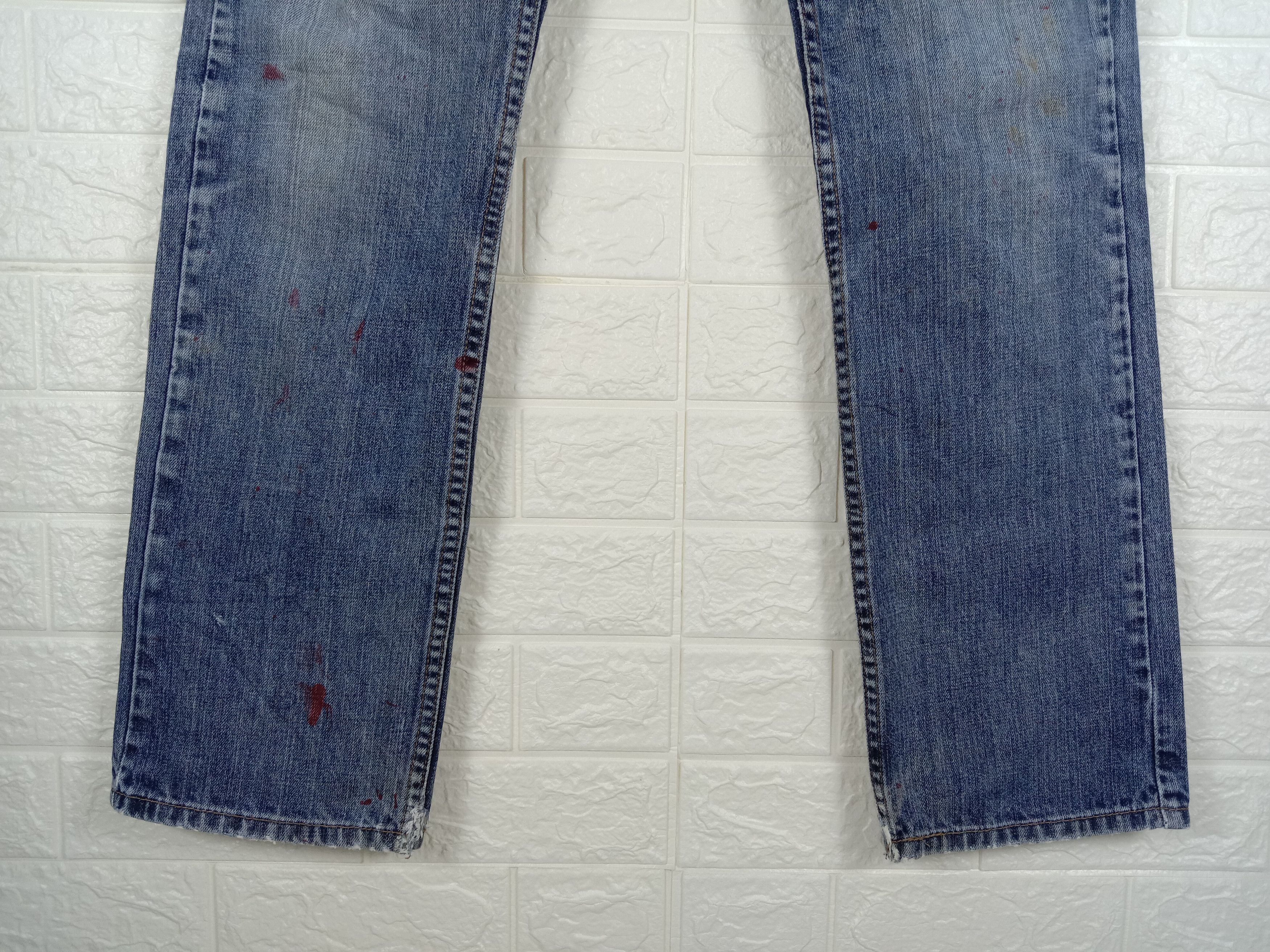 Levi's Vintage Levi's 514 Paint Splatter Jeans Distressed Denim Size US 30 / EU 46 - 4 Thumbnail