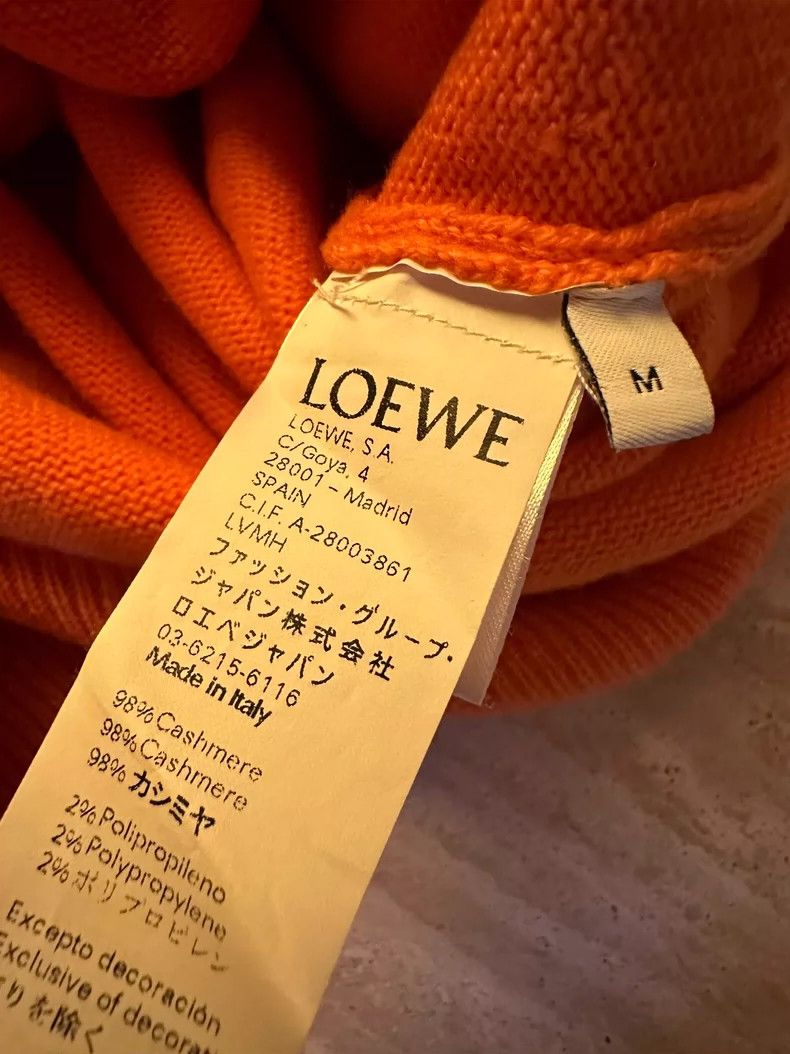 Loewe LOEWE Orange cashmere sweater Size M / US 6-8 / IT 42-44 - 8 Thumbnail