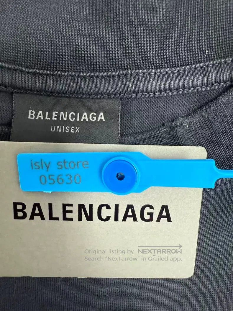 Balenciaga Balenciaga Pattern Letter Printed Round Neck Short Sleeve Size US L / EU 52-54 / 3 - 4 Thumbnail