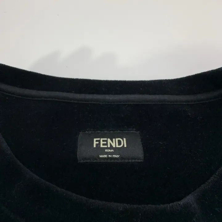 Fendi Fendi FW21 Black Logo Sweatshirt for Men -2507 Size US M / EU 48-50 / 2 - 3 Thumbnail