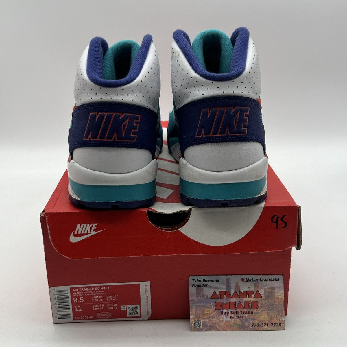Nike Air trainer high Miami Dolphins Size US 9.5 / EU 42-43 - 3 Thumbnail