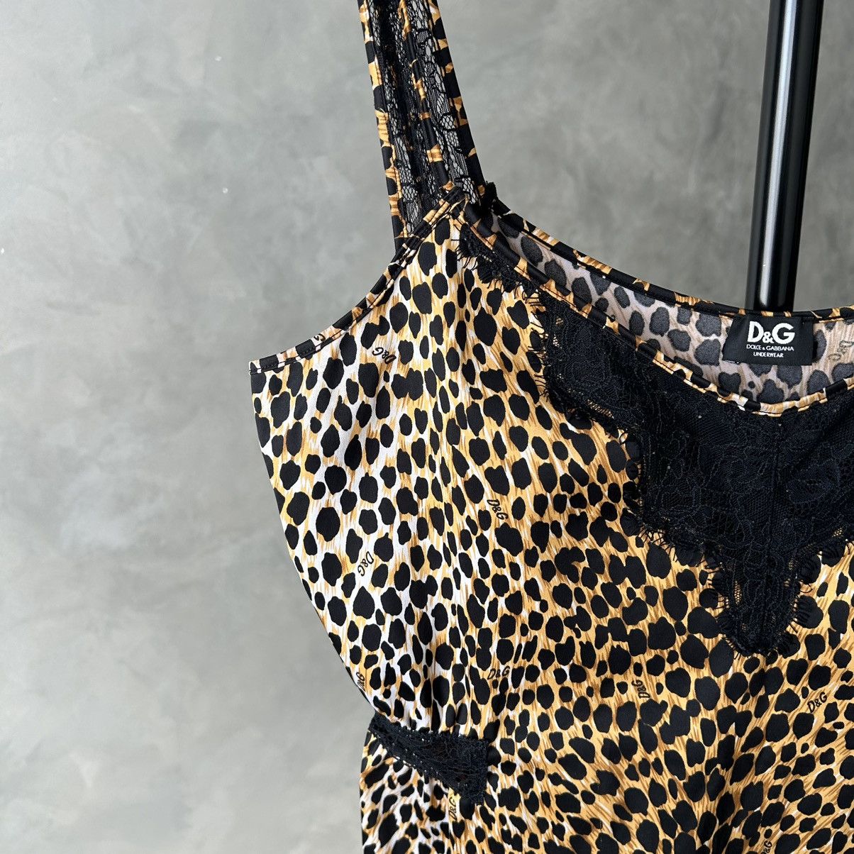 Dolce & Gabbana Y2K Dolce & Gabbana Leopard Print Tank Top Size L / US 10 / IT 46 - 4 Thumbnail
