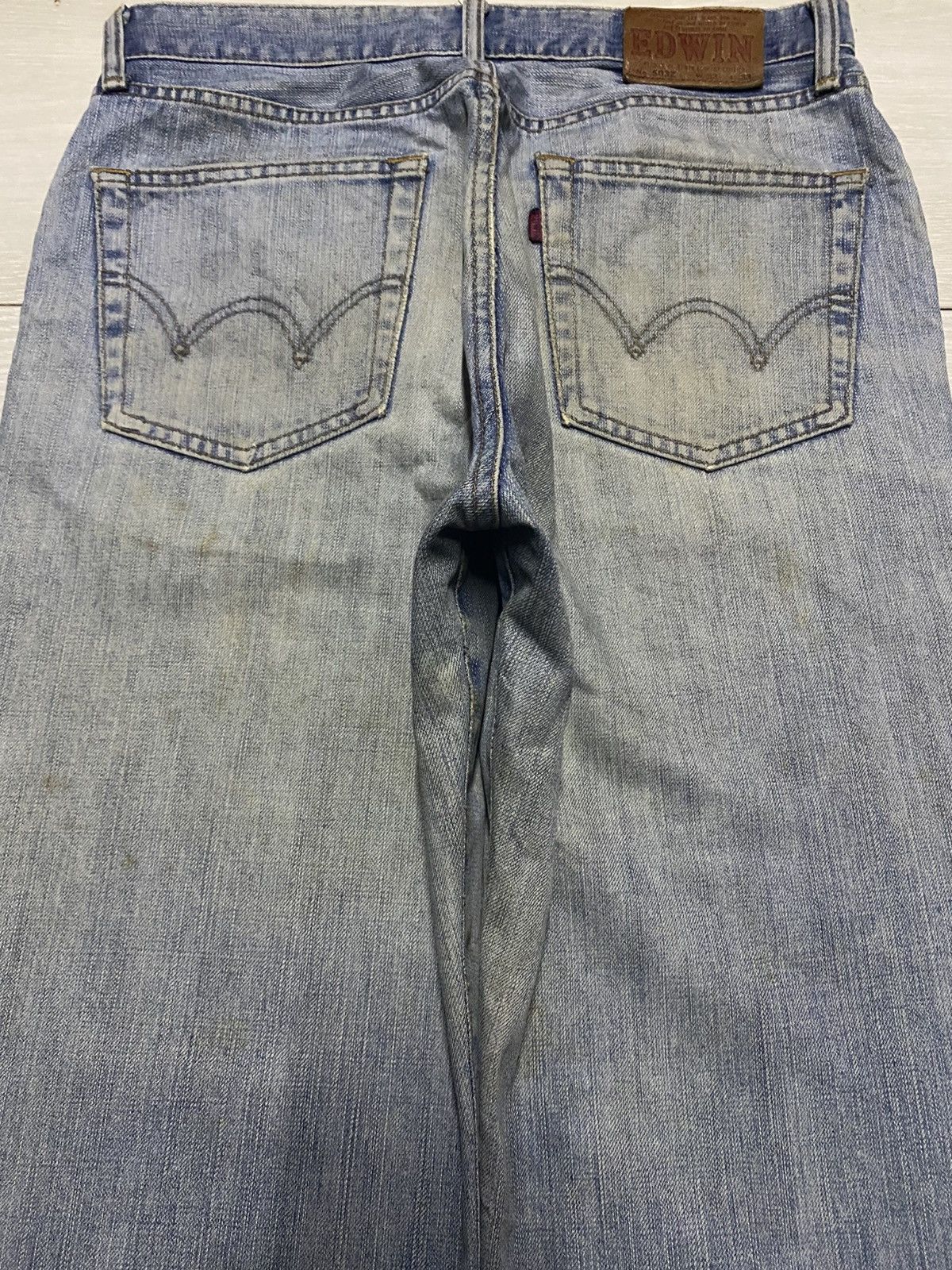 Edwin Vintage Edwin 503z Crazy Mud wash Distressed Baggy Jeans Size US 31 - 4 Thumbnail