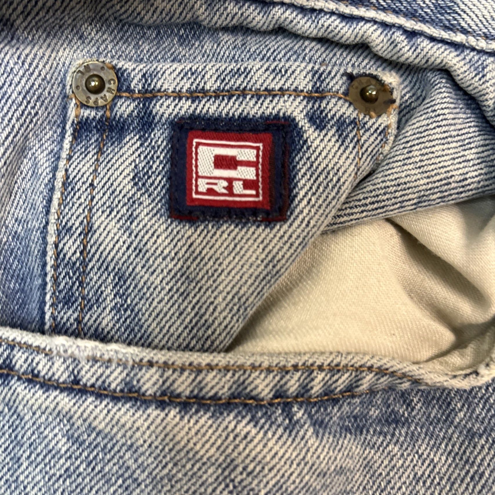 Chaps VINTAGE Chaps Ralph Lauren Jeans Men 36x30 Wide-Leg Distressed Blue Distressing Wide-Leg Jeans Men's 36 Inseam 30 Gender: Mens Size US 36 / EU 52 - 7 Thumbnail