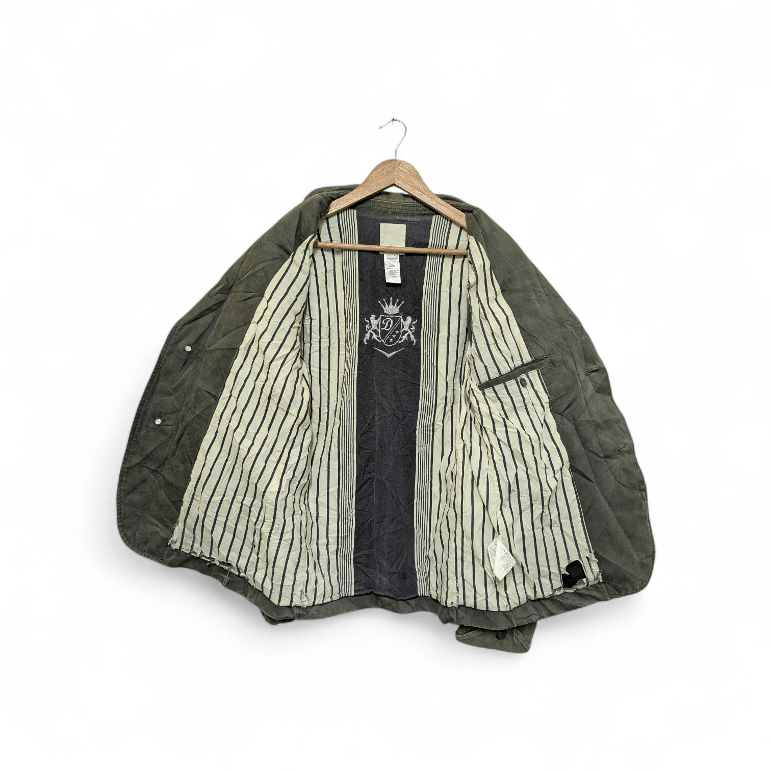 Diesel Vintage 00s Distressed Diesel Military Tailored Jacket Size US M / EU 48-50 / 2 - 3 Thumbnail
