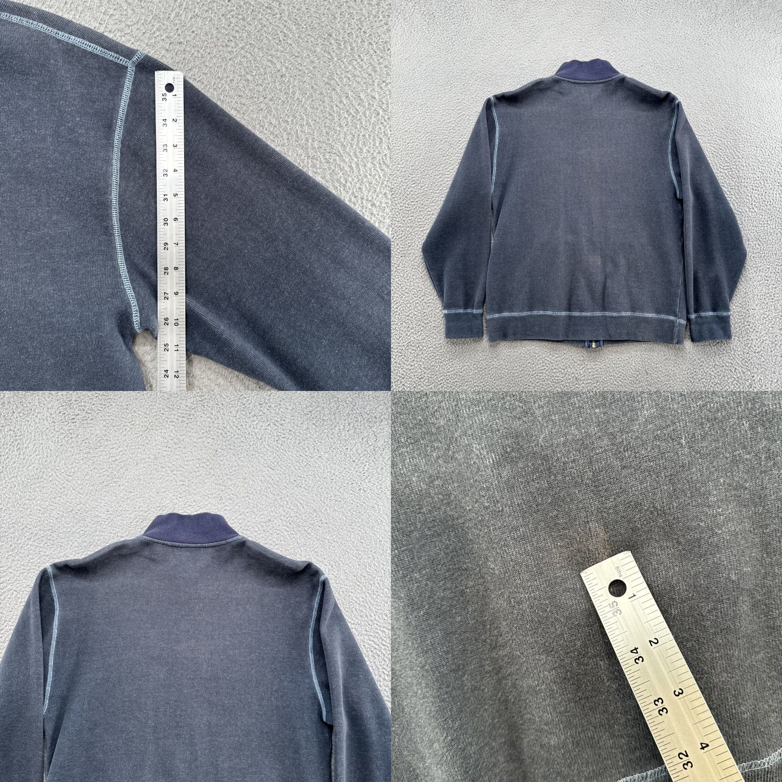 Orvis Orvis Mens Full Zip Blue Cotton Sweater Sweatshirt Size M Size US M / EU 48-50 / 2 - 8 Thumbnail