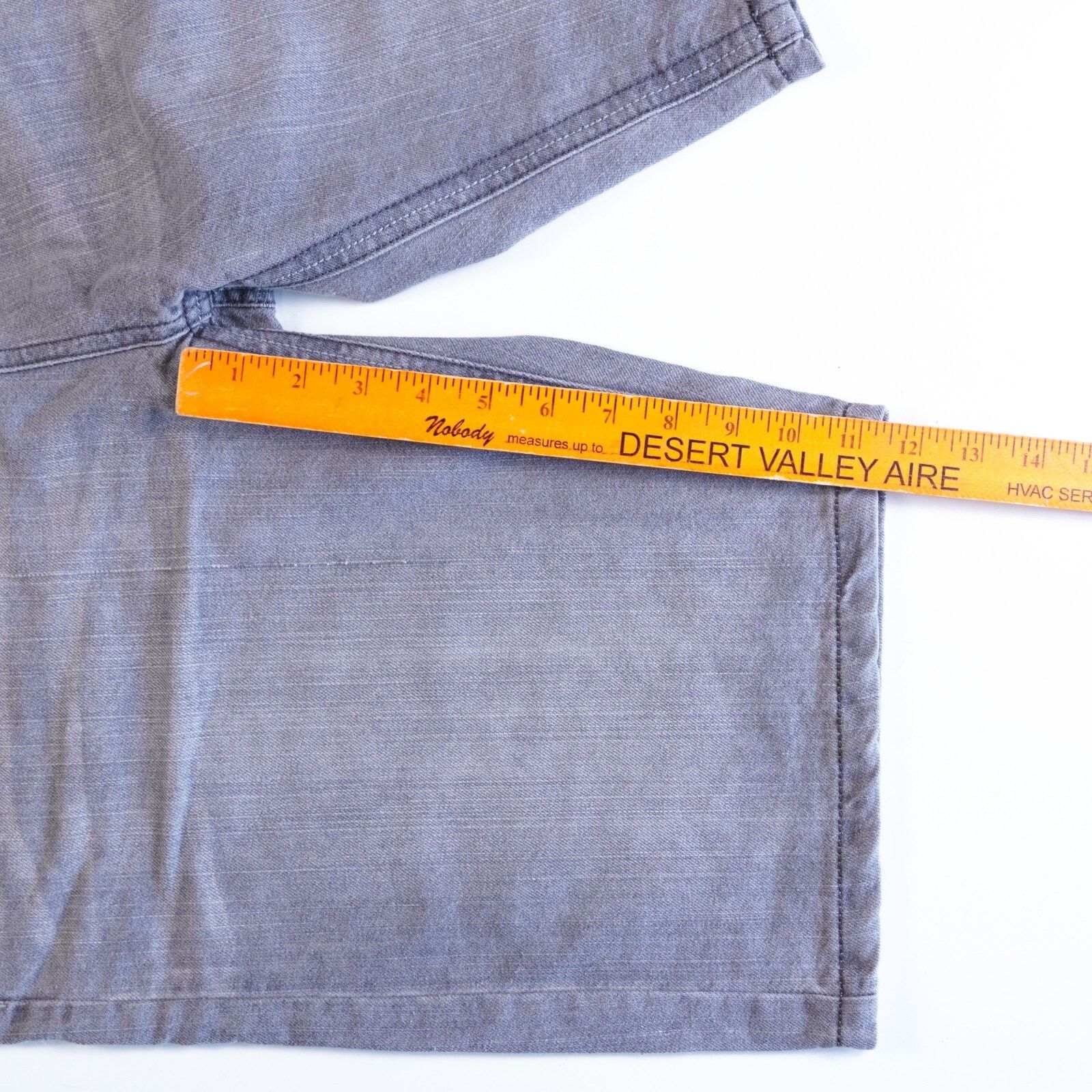 Ring Of Fire Ring of Fire Cotton Denim Jean Shorts Wide Leg Size 32 Gray Size US 32 / EU 48 - 3 Thumbnail