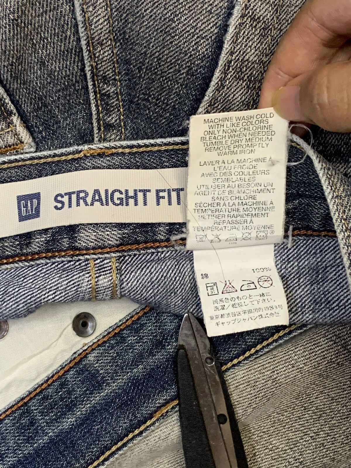 Gap SALES🔥Vintage Gap Rusty Wash Distressed Baggy Jeans Size US 30 / EU 46 - 10 Thumbnail
