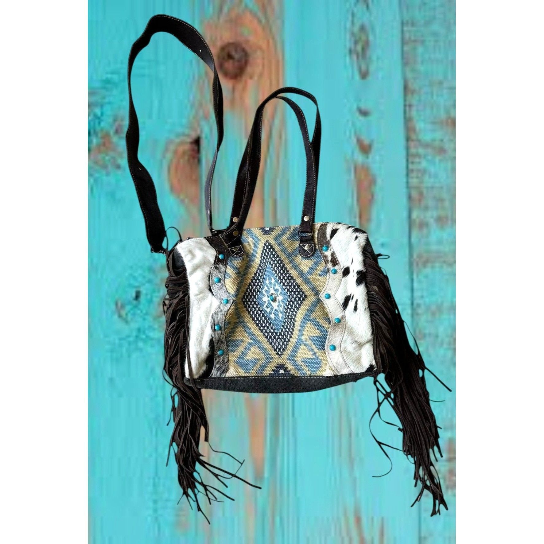 Other Myra Bag Crashing Waves Crossbody Tote Saddle Blanket Purse Size ONE SIZE - 2 Thumbnail