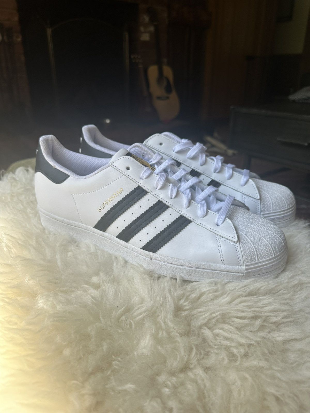 Adidas Adidas SUPERSTAR Size US 12 / EU 45 - 1 Thumbnail