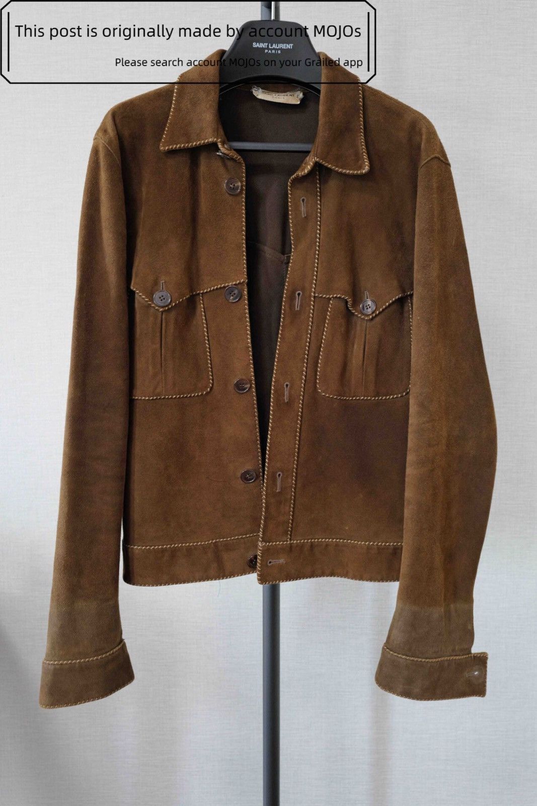 Saint Laurent Paris Sz 48 Saint Laurent Paris by Hedi 15SS Leather