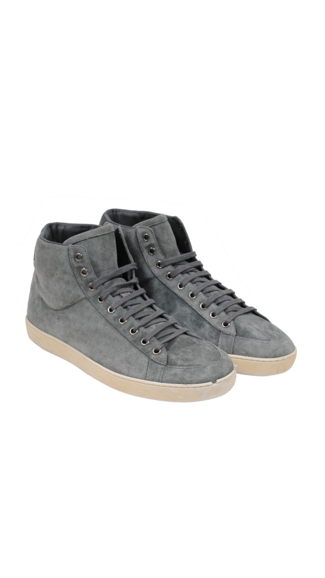 Gucci Mint Green Suede High Top Sneakers Size US 11.5 / EU 44-45 - 1 Thumbnail