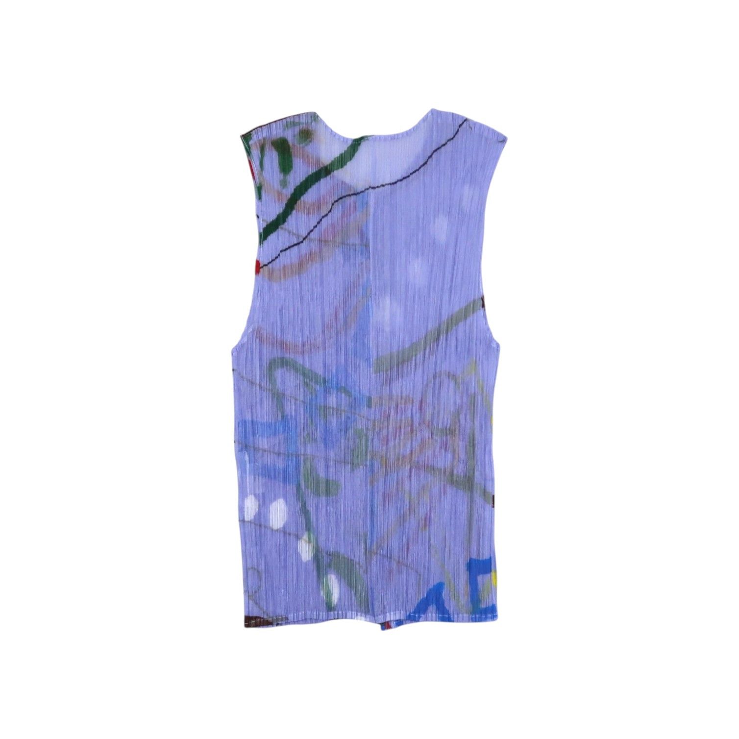 Pleats Please Issey Miyake Pleats Please Issey Miyake "Graffiti Geometry" Vest Size US M / EU 48-50 / 2 - 2 Thumbnail