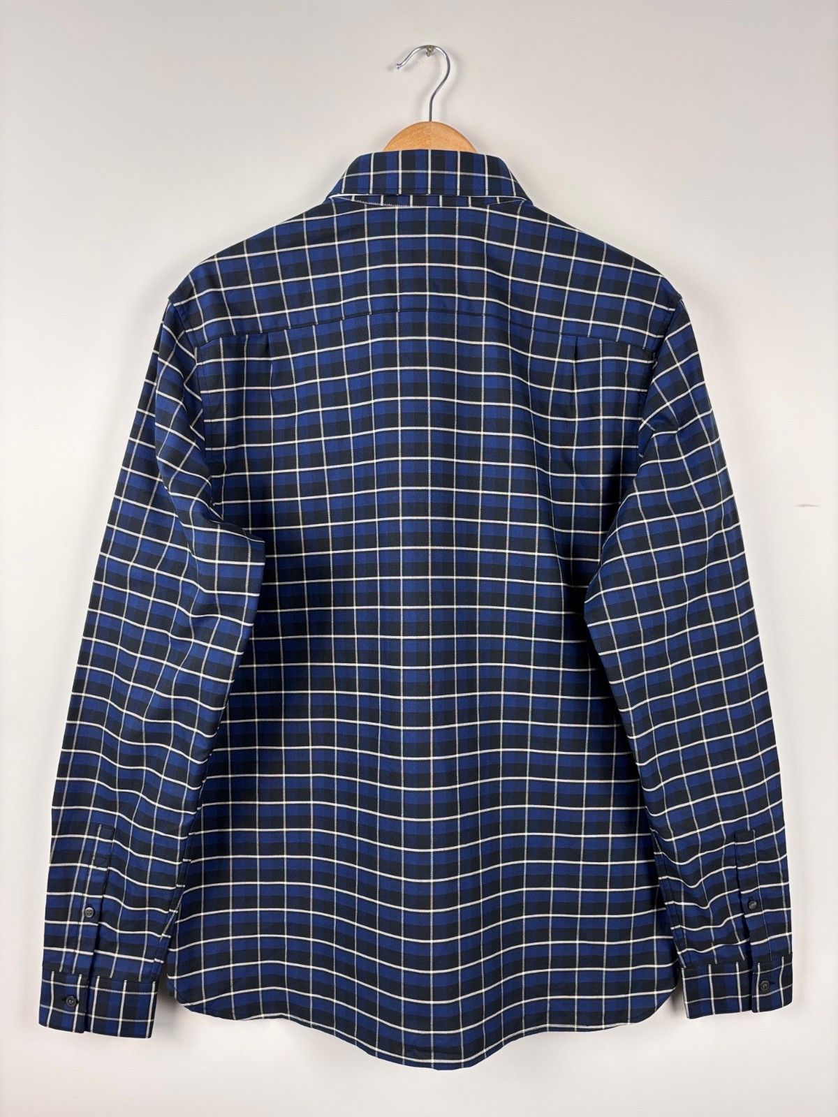 Fred Perry Fred Perry Oxford Check Long Sleeve Shirt Blue Mens L Size US L / EU 52-54 / 3 - 4 Thumbnail