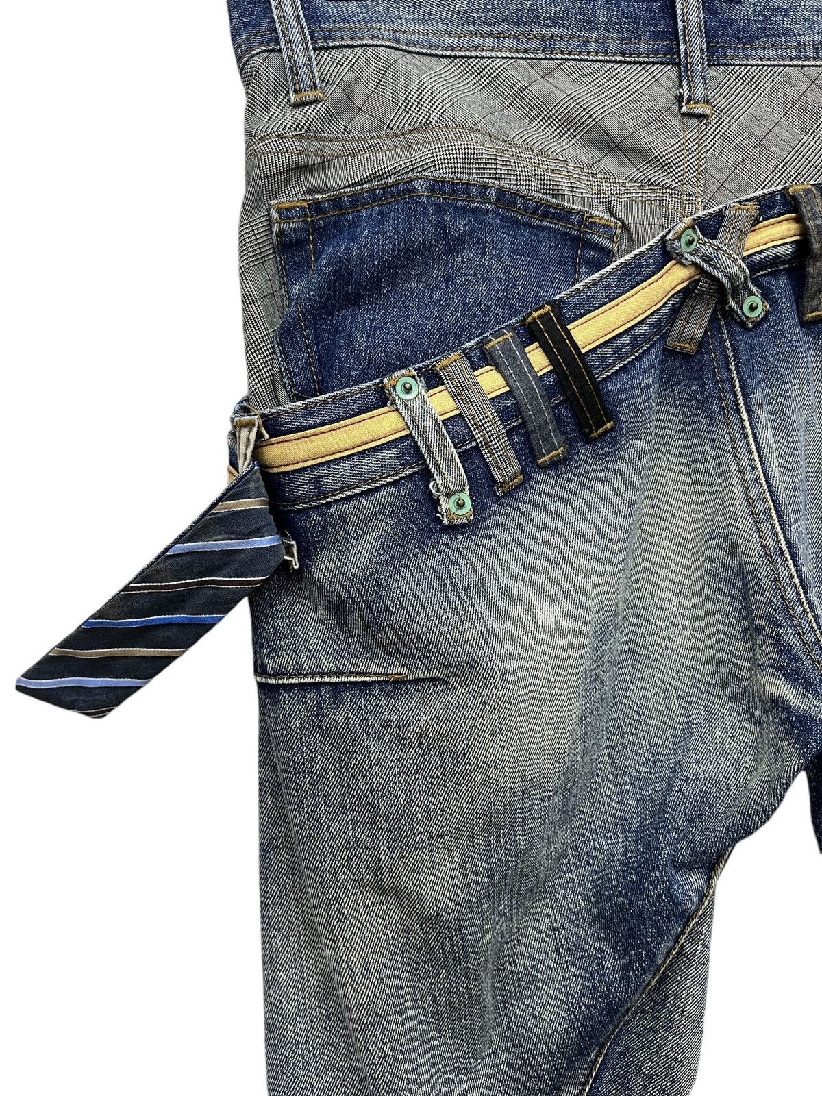 Breath & Stone BREATHMINT Grunge Double Waist Slanted Mudwash Exotic Denim Size US 31 - 6 Thumbnail
