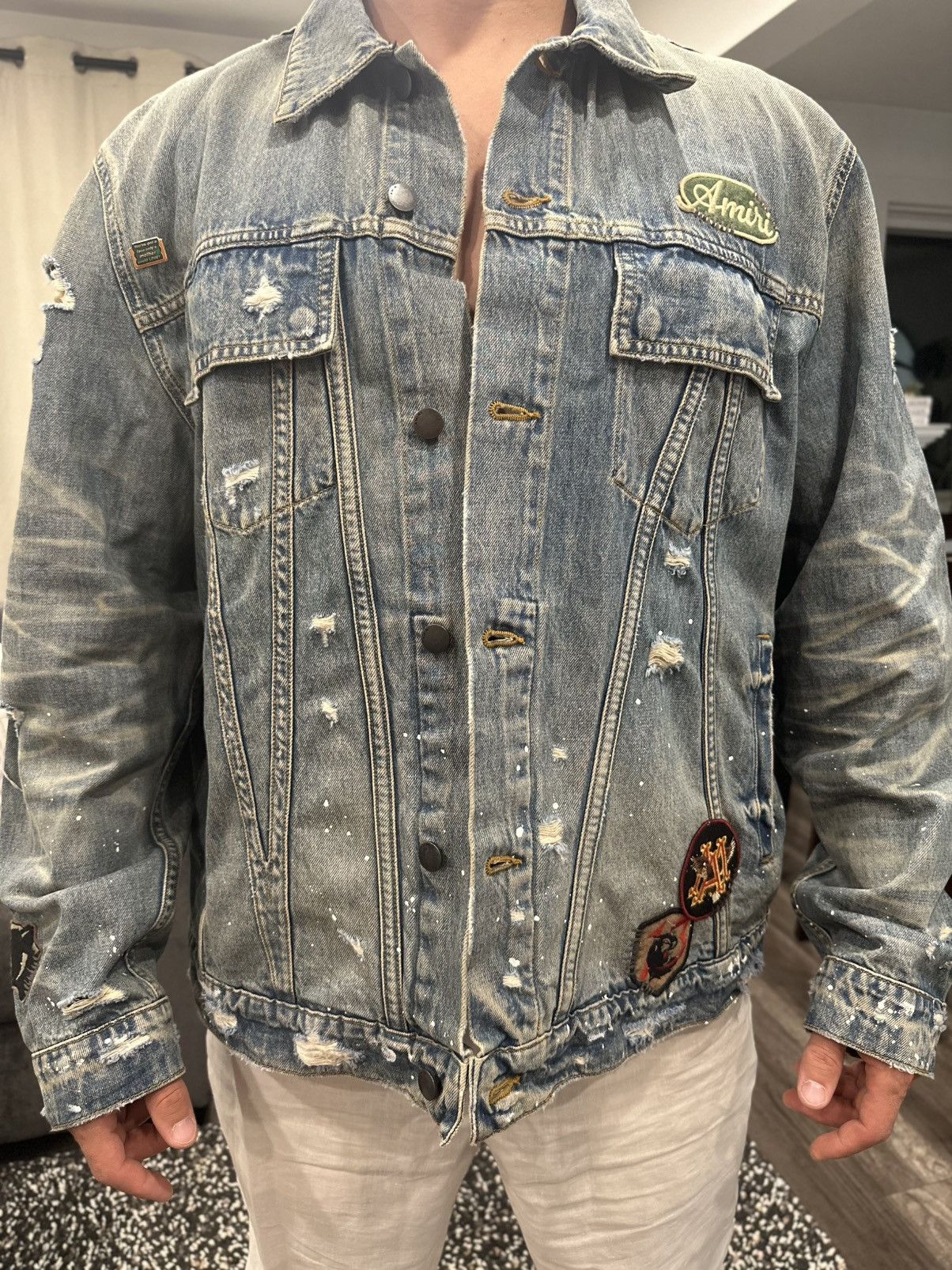 Amiri Amiri Vintage Pegasus Distressed Jacket Size US XL / EU 56 / 4 - 1 Thumbnail