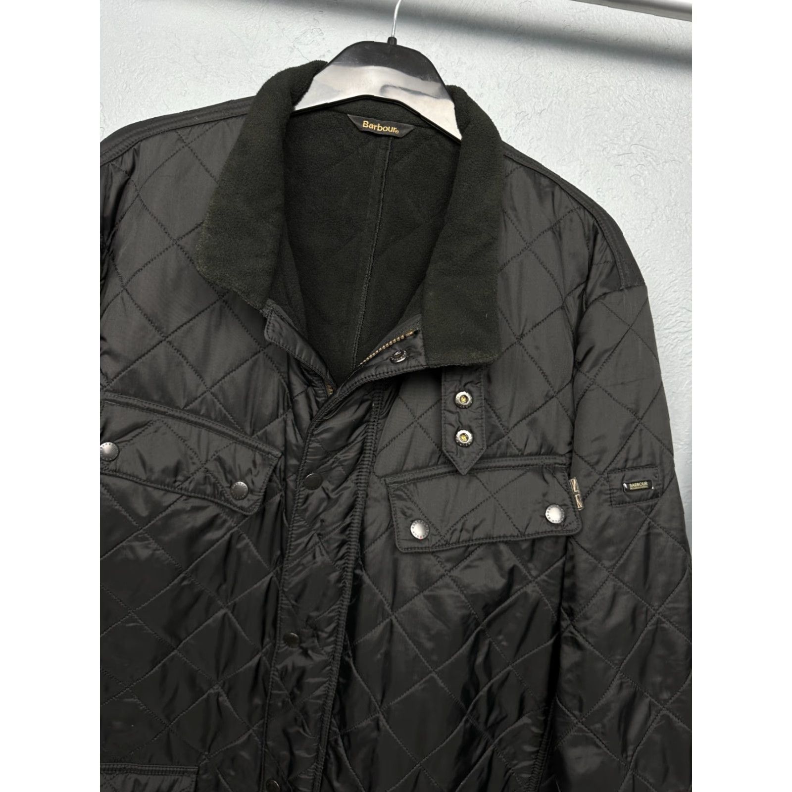 Barbour Barbour International Mens Ariel Polarquilt Quilted Jacket Barbour Jacket XXL Black Quilted 2XL Men Size US XXL / EU 58 / 5 - 2 Thumbnail