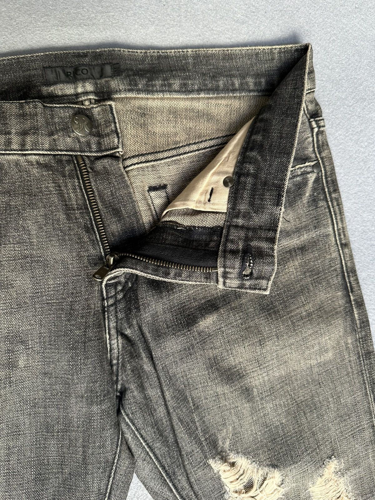 Japanese Brand Rico Japan Distressed Denim Size US 32 / EU 48 - 11 Thumbnail