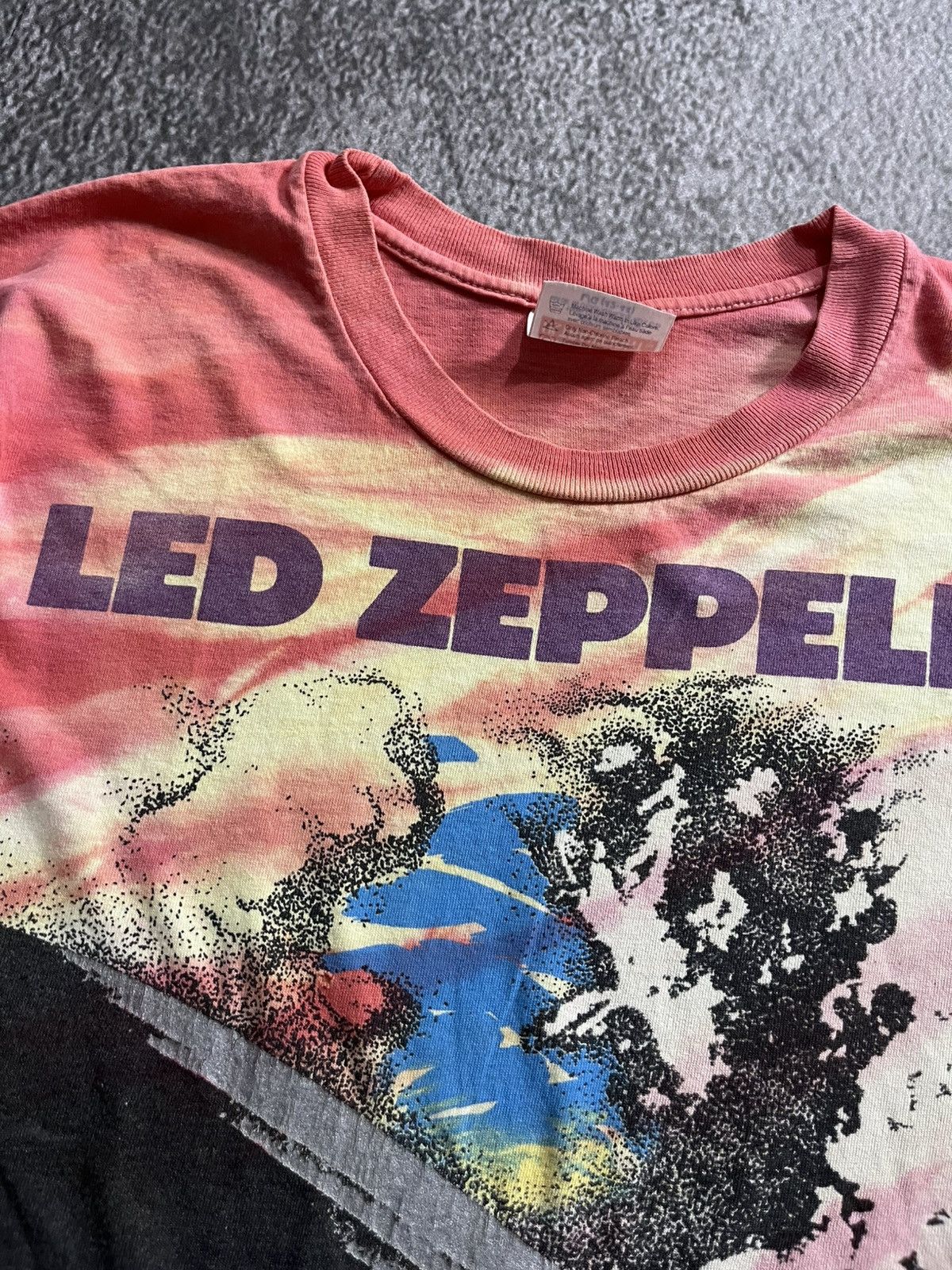 Hanes × Led Zeppelin Vintage 90s Led Zeppelin Tie Dye tshirt Size US L / EU 52-54 / 3 - 4 Thumbnail