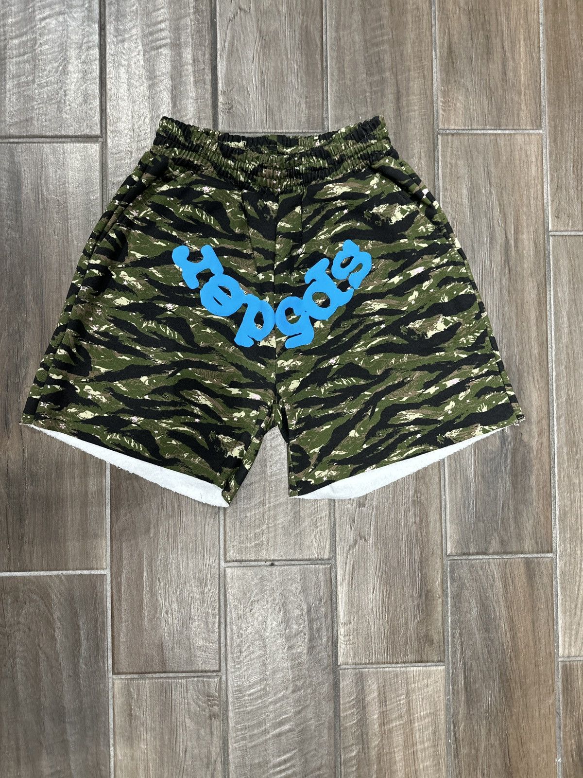 Sp5der Sp5der Og Web V2 Sweat Shorts Tiger Camo Size US 32 / EU 48 - 1 Thumbnail