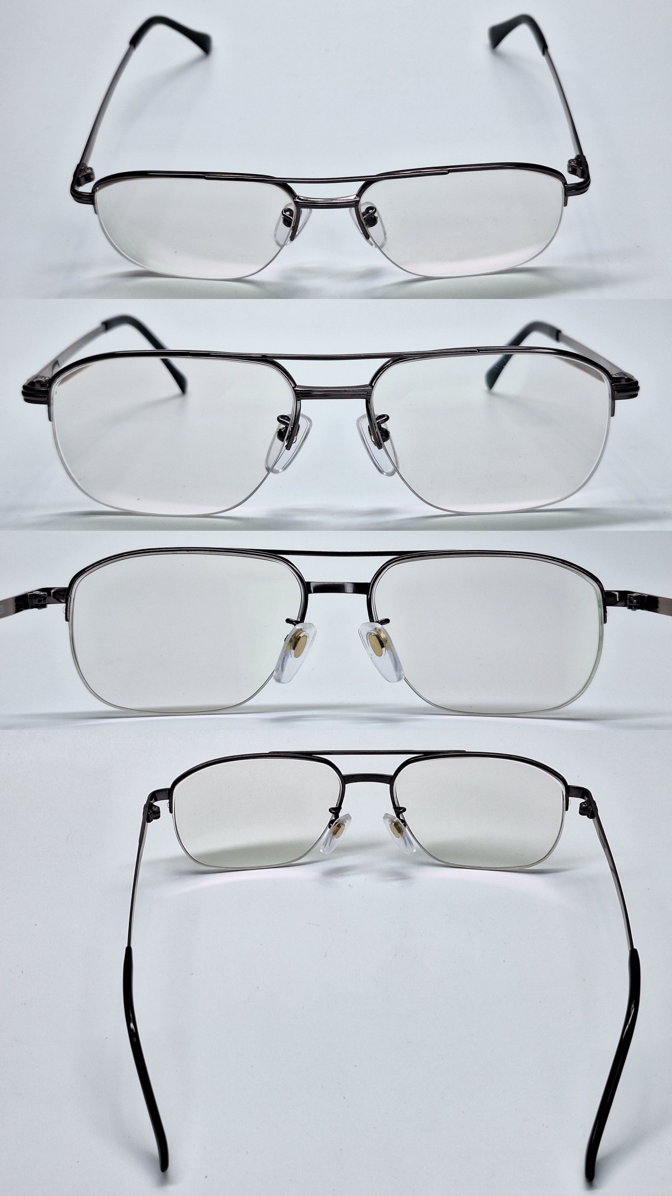 Other SuperTUFF 7216 Semi-Rimless Gunmetal Wide Eyeglass Fram Size ONE SIZE - 5 Thumbnail