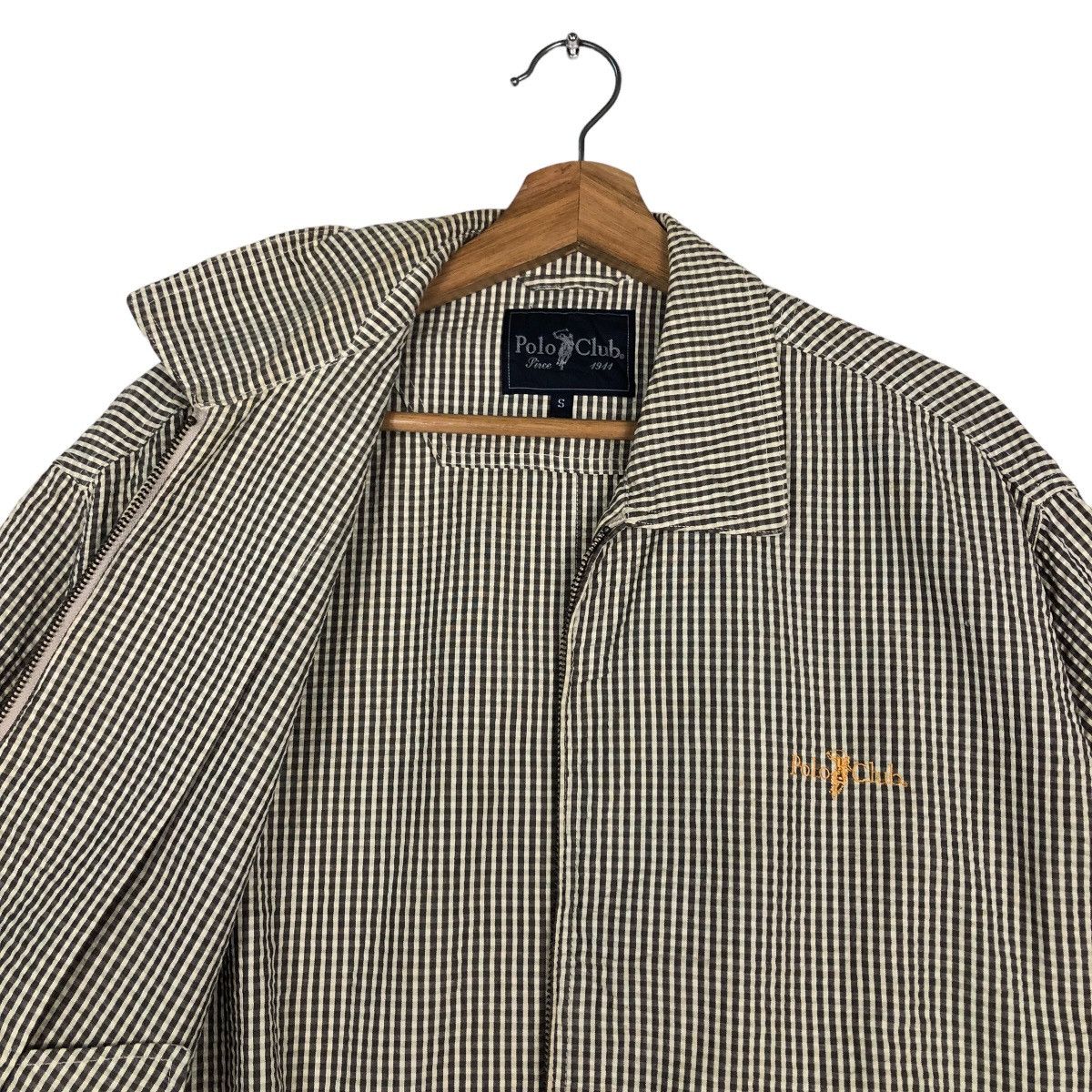Japanese Brand 🔥Vintage Short Sleeve Bomber Jacket Polo Club Tartan Design Size US S / EU 44-46 / 1 - 12 Thumbnail