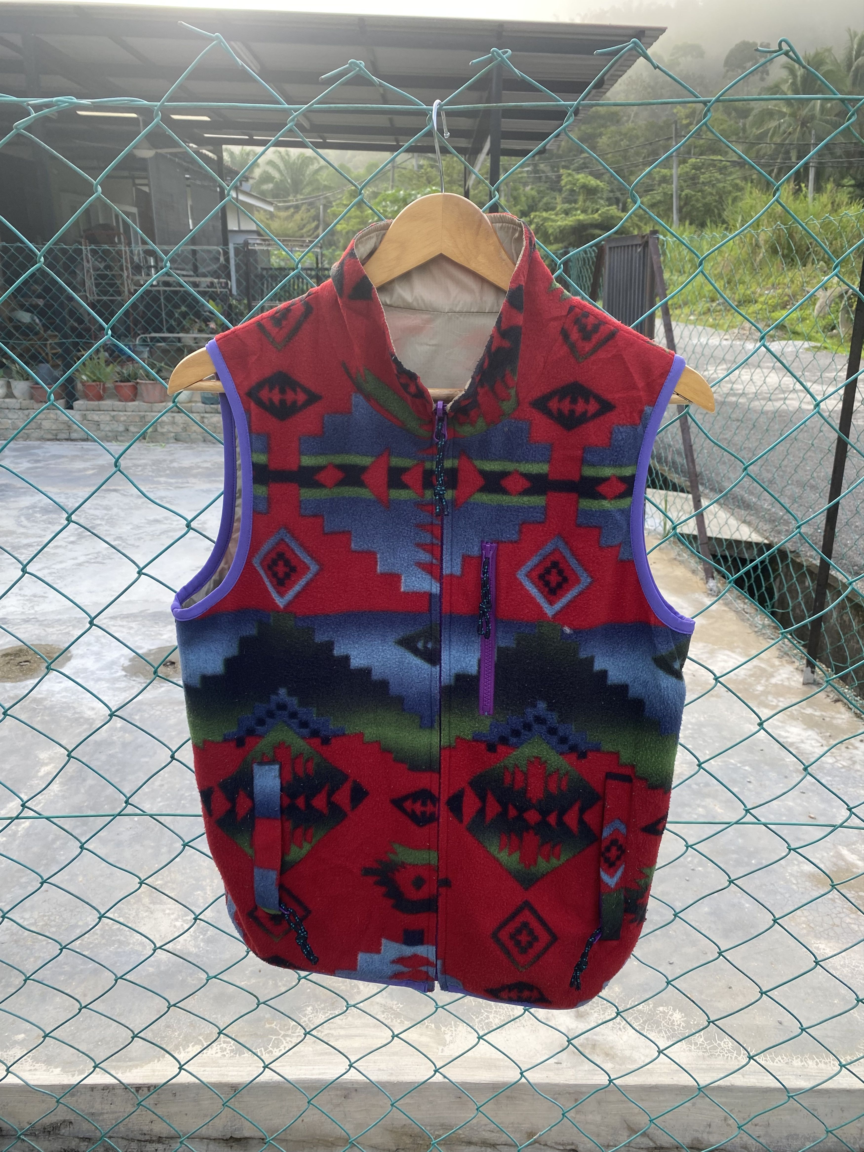 Aztech Mountain × Ciaopanic Ciaopanic aztec printed fleece nylon riversible vest Size M / US 6-8 / IT 42-44 - 1 Thumbnail