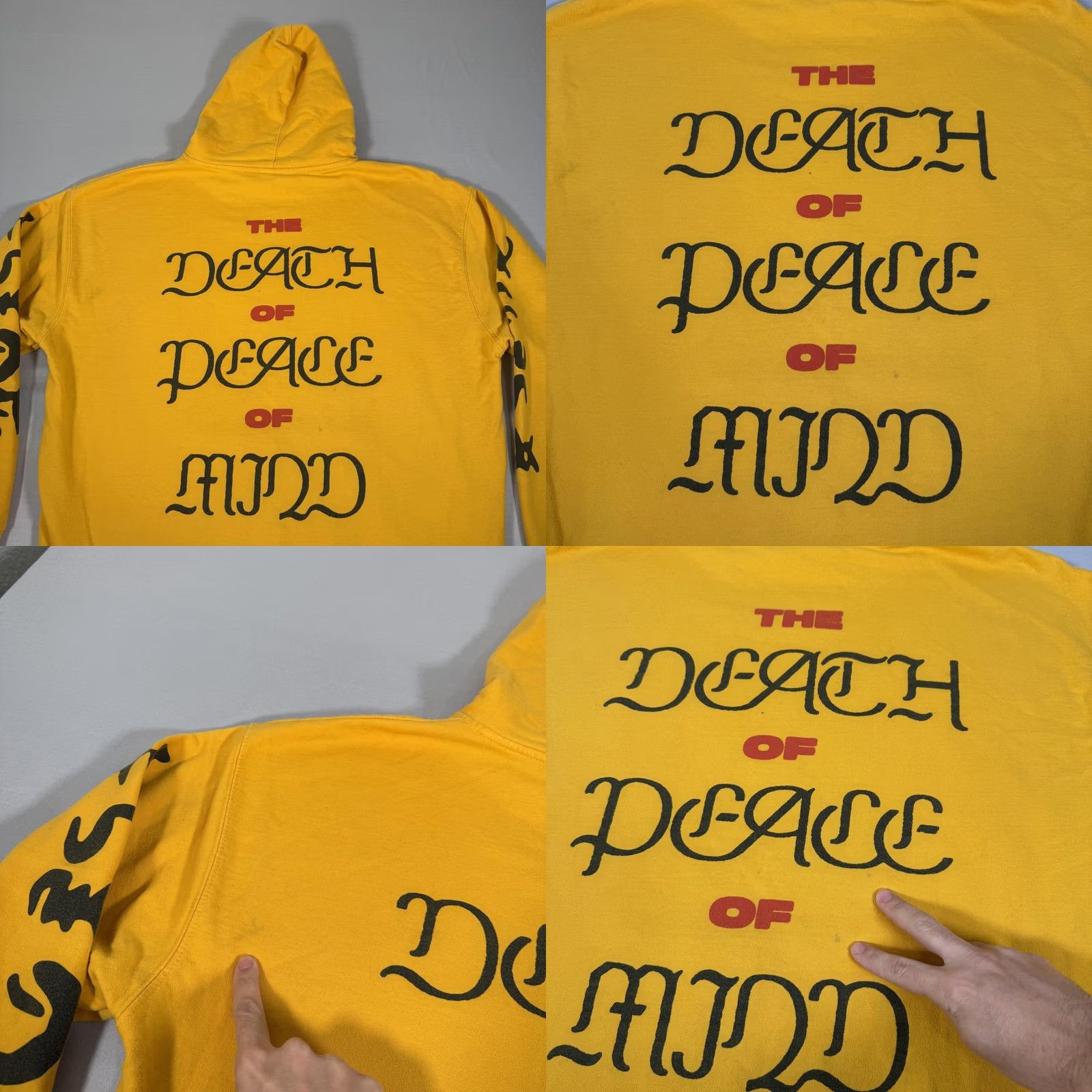Vintage Bad Omens Hoodie Mens XL Yellow Miracle Metal Band Music Sweater Concert Tour Shirt Size US XL / EU 56 / 4 - 9 Thumbnail